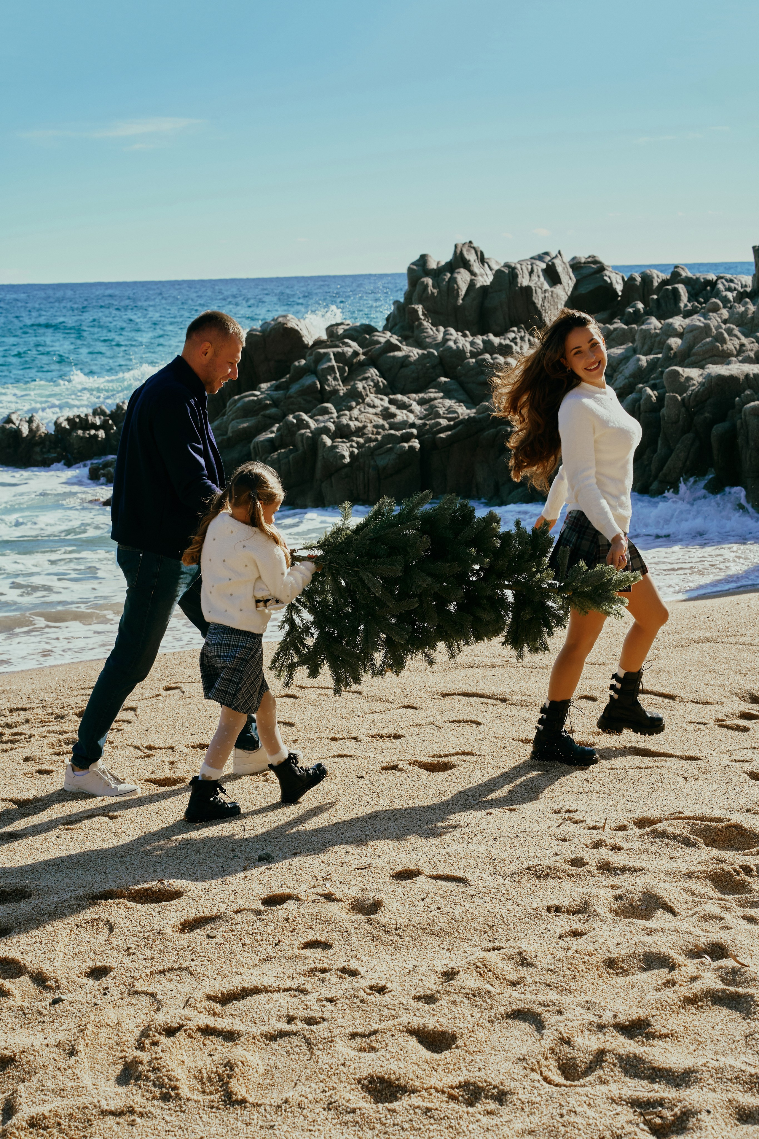 Рождество на пляже. Фотограф в Барселоне Жанна Захарченко