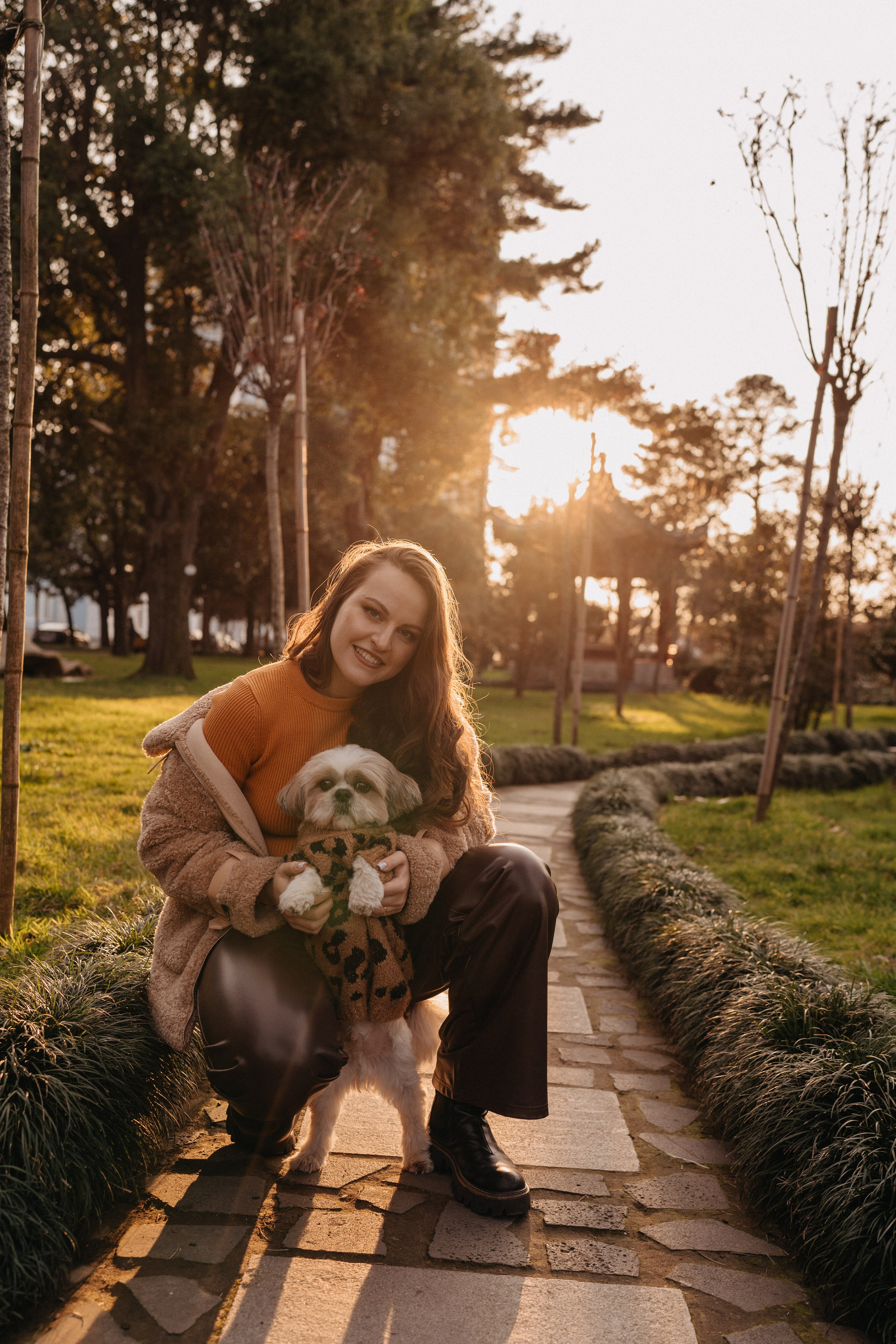 Фотосессия с собакой в Батуми. Портретный и свадебный фотограф в Батуми Валерия Азаренко