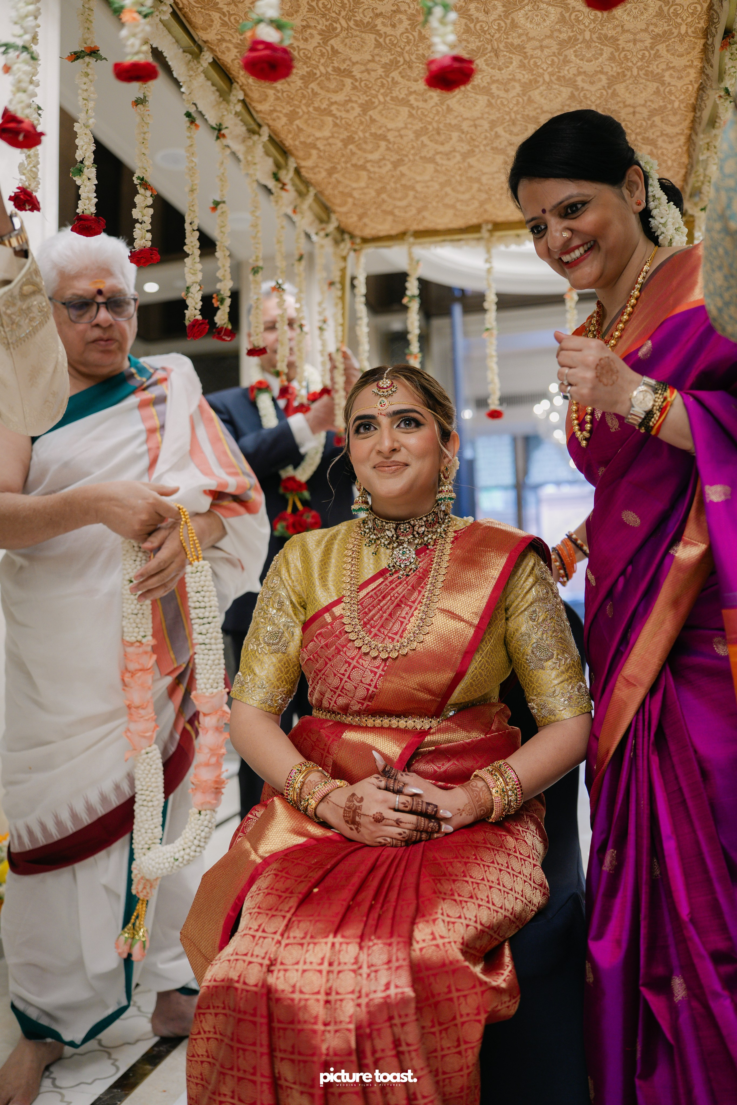 South Indian Wedding Ft. Aashna & Rajiv. Fine art Wedding Photographers in India & Canada