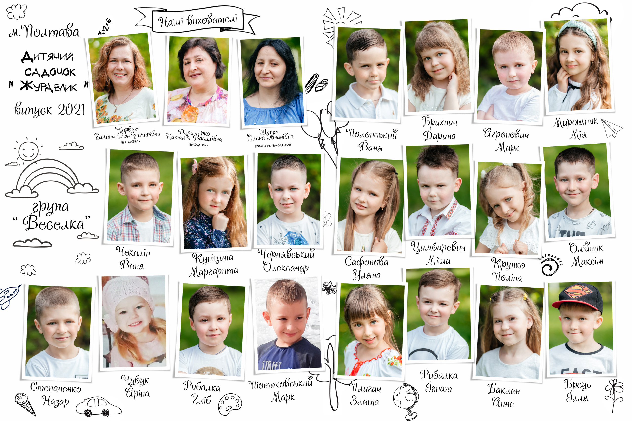 Інфо. Випускні альбоми для дитячих садочків, шкіл і вузів в м. Полтава