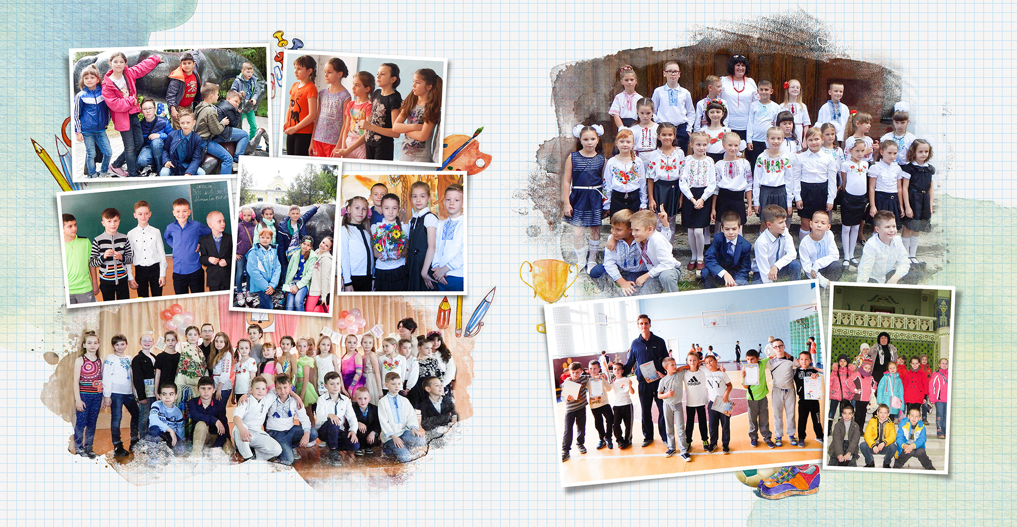Клітинка (квадрат). Випускні альбоми для дитячих садочків, шкіл і вузів в м. Полтава