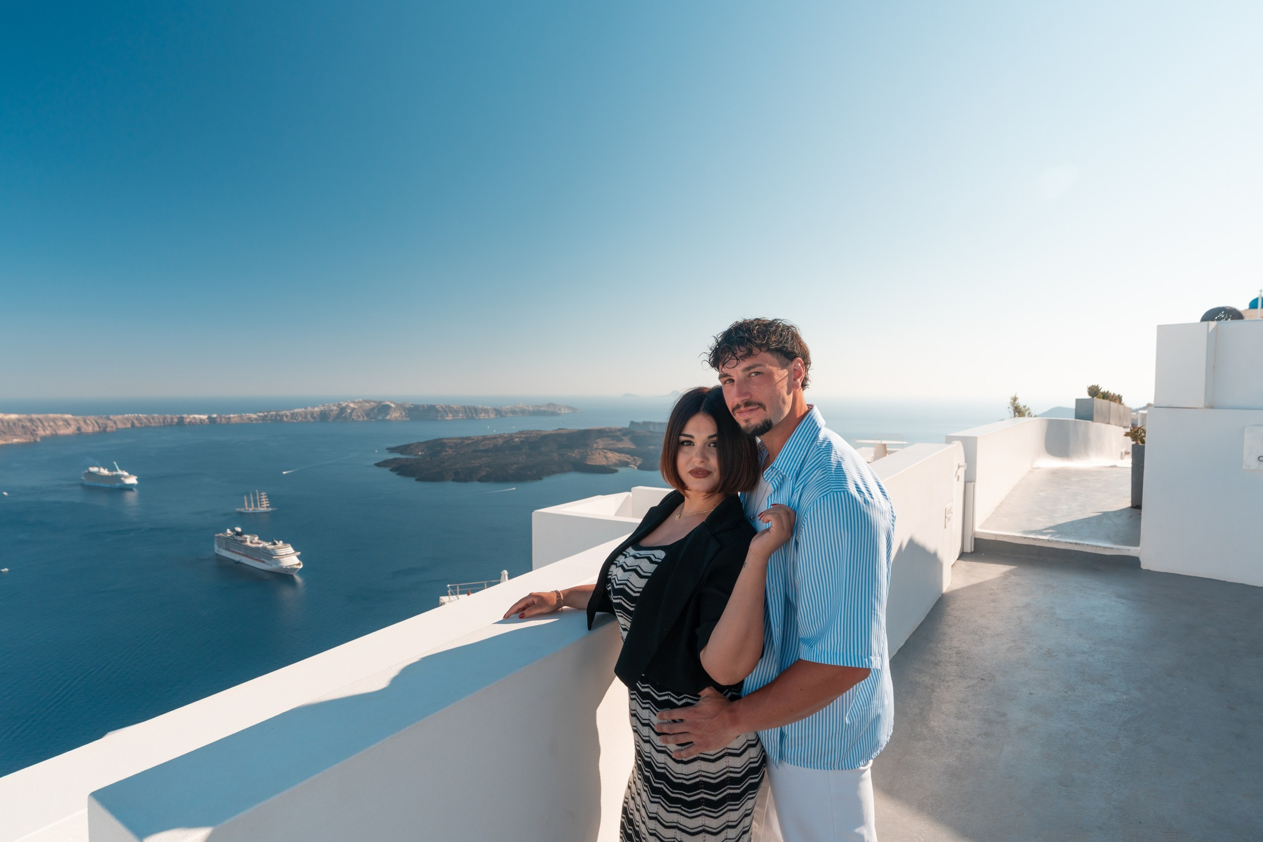 Romantic Stroll in Imerovigli, Santorini — Photo Gallery by Sokolove Alex. Photographer in Santorini SokoLOVE Alex| Flying Dress Santorini