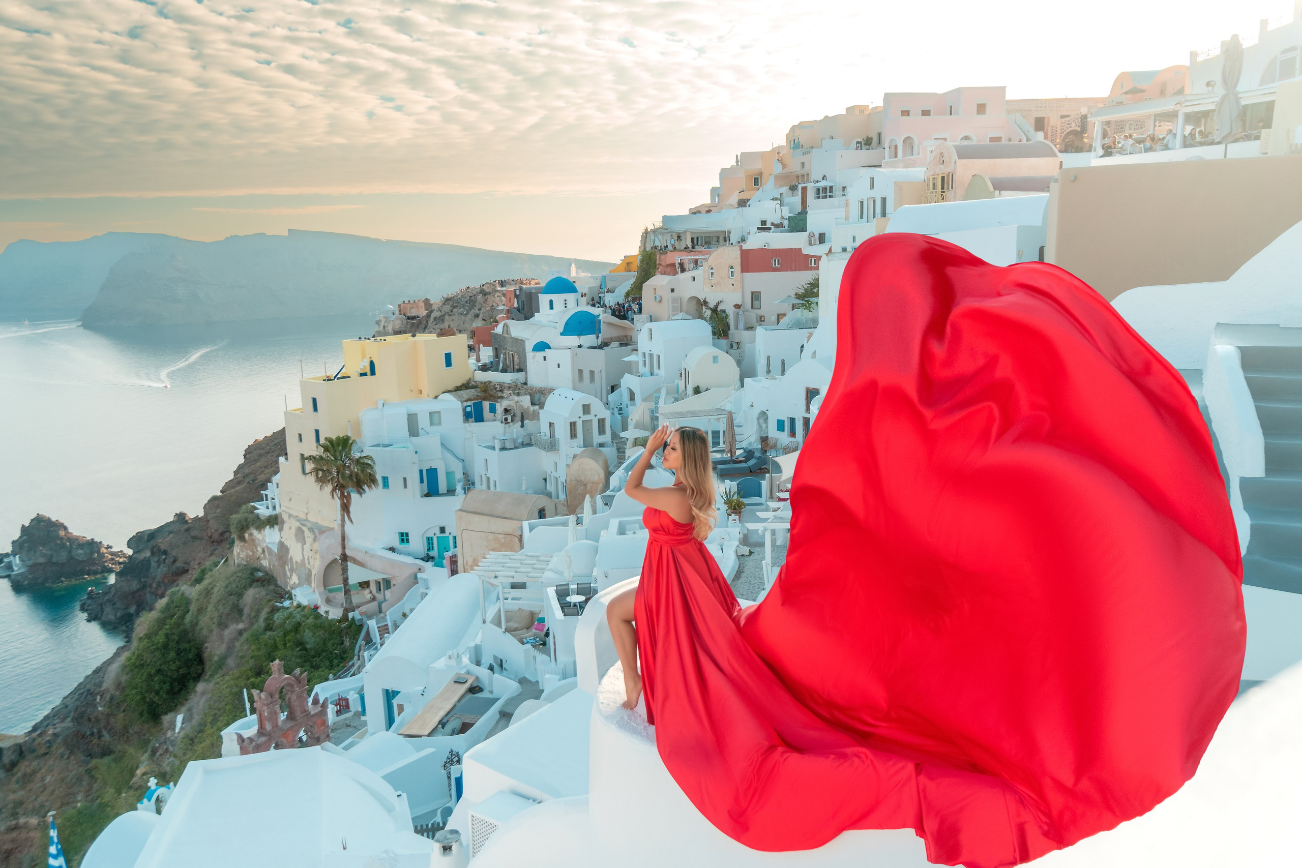 Flying Dress  santorini