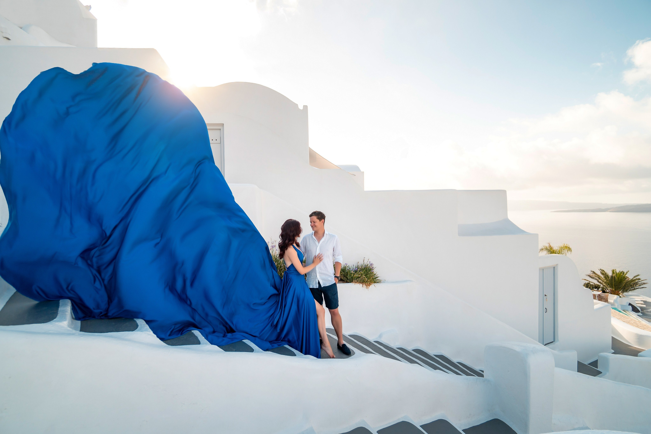 Santorini flying dress reviews photographer & Testimonials | SokoLOVE. Photographer in Santorini SokoLOVE Alex| Flying Dress Santorini