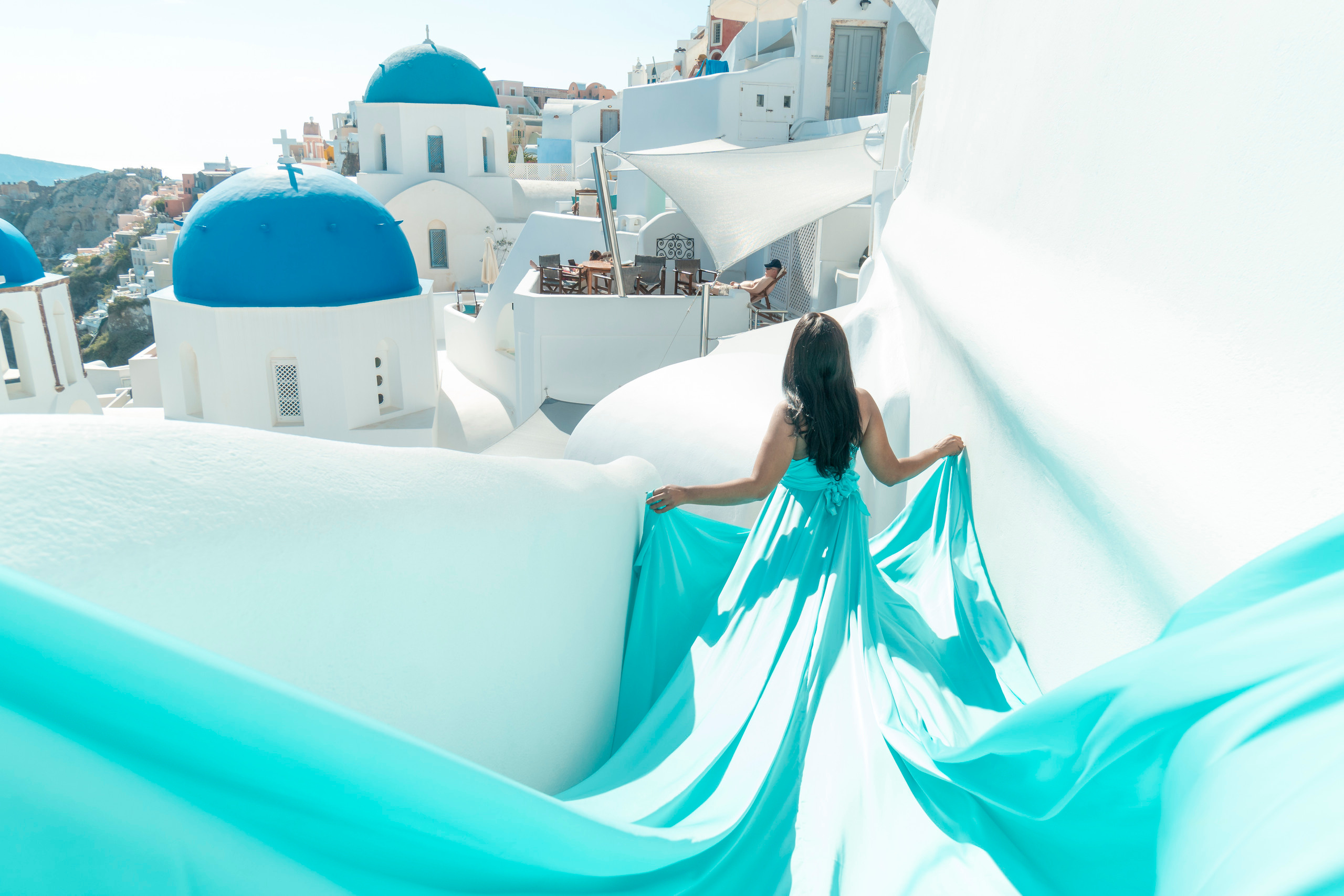 Santorini flying dress reviews photographer & Testimonials | SokoLOVE. Photographer in Santorini SokoLOVE Alex| Flying Dress Santorini