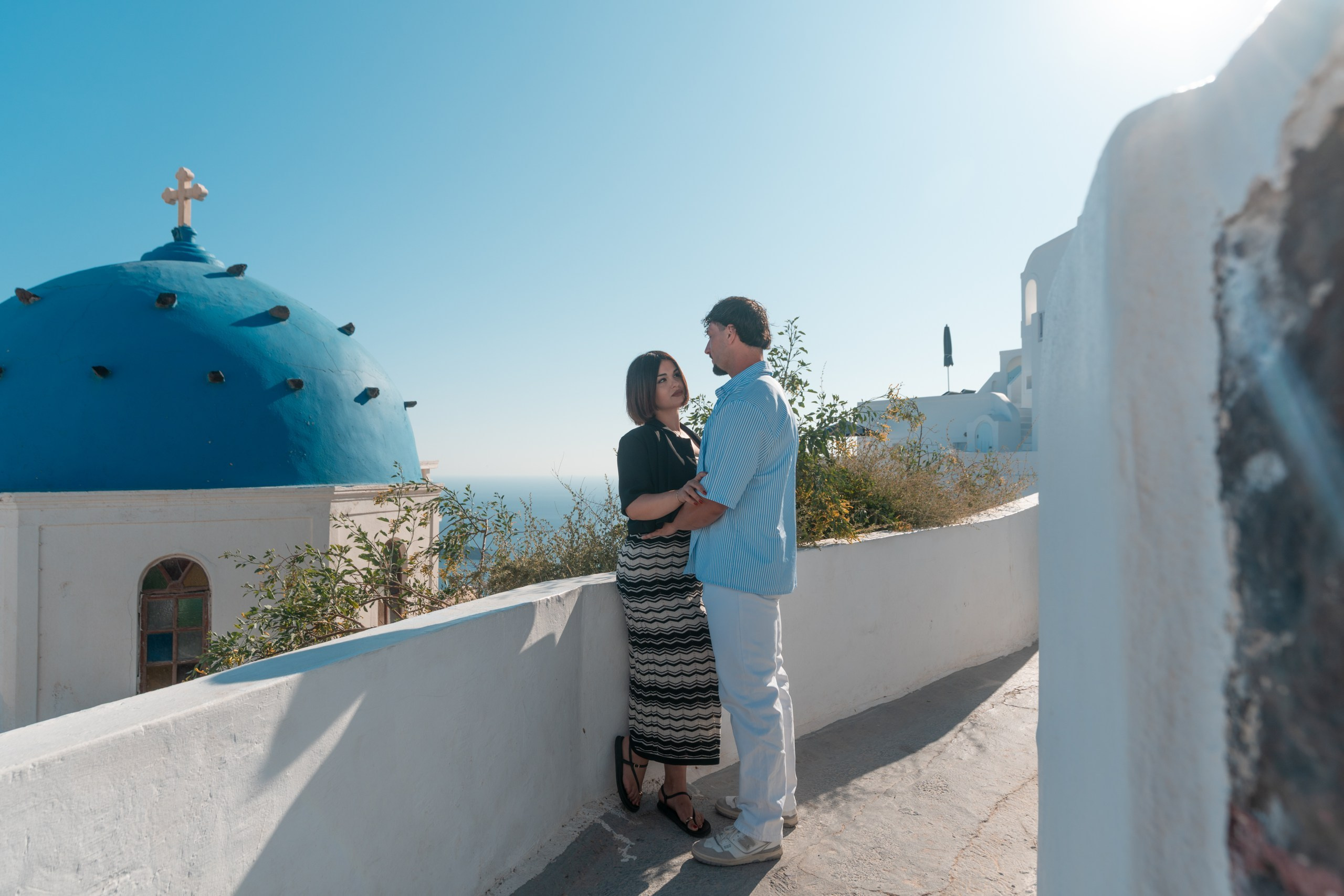 Romantic Stroll in Imerovigli, Santorini — Photo Gallery by Sokolove Alex. Photographer in Santorini SokoLOVE Alex| Flying Dress Santorini