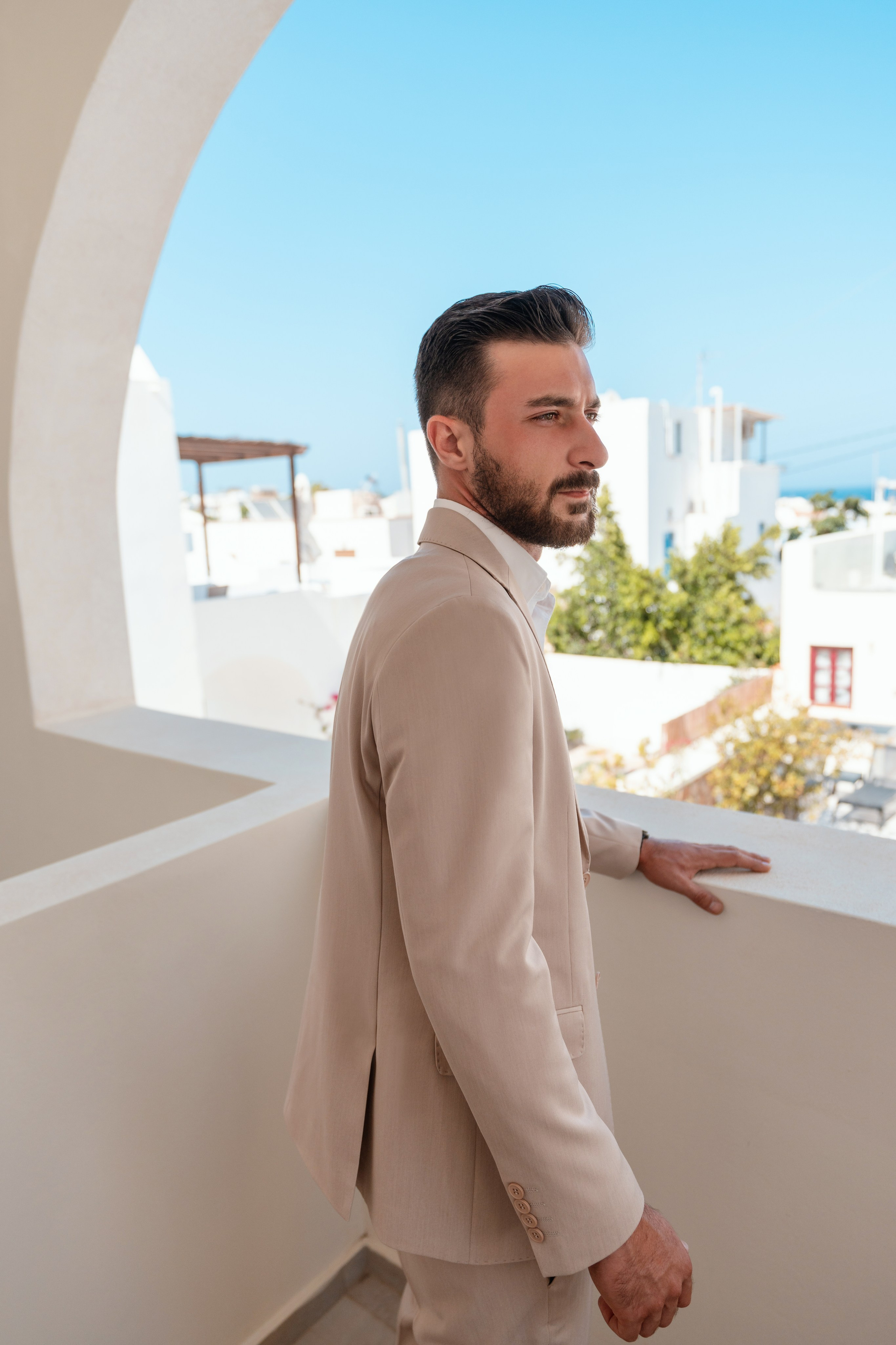 Santorini Wedding Photographer & Drone Video | Alex Sokolove 2026. Flying Dress Santorini Photographer | SokoLOVE — Book 2026