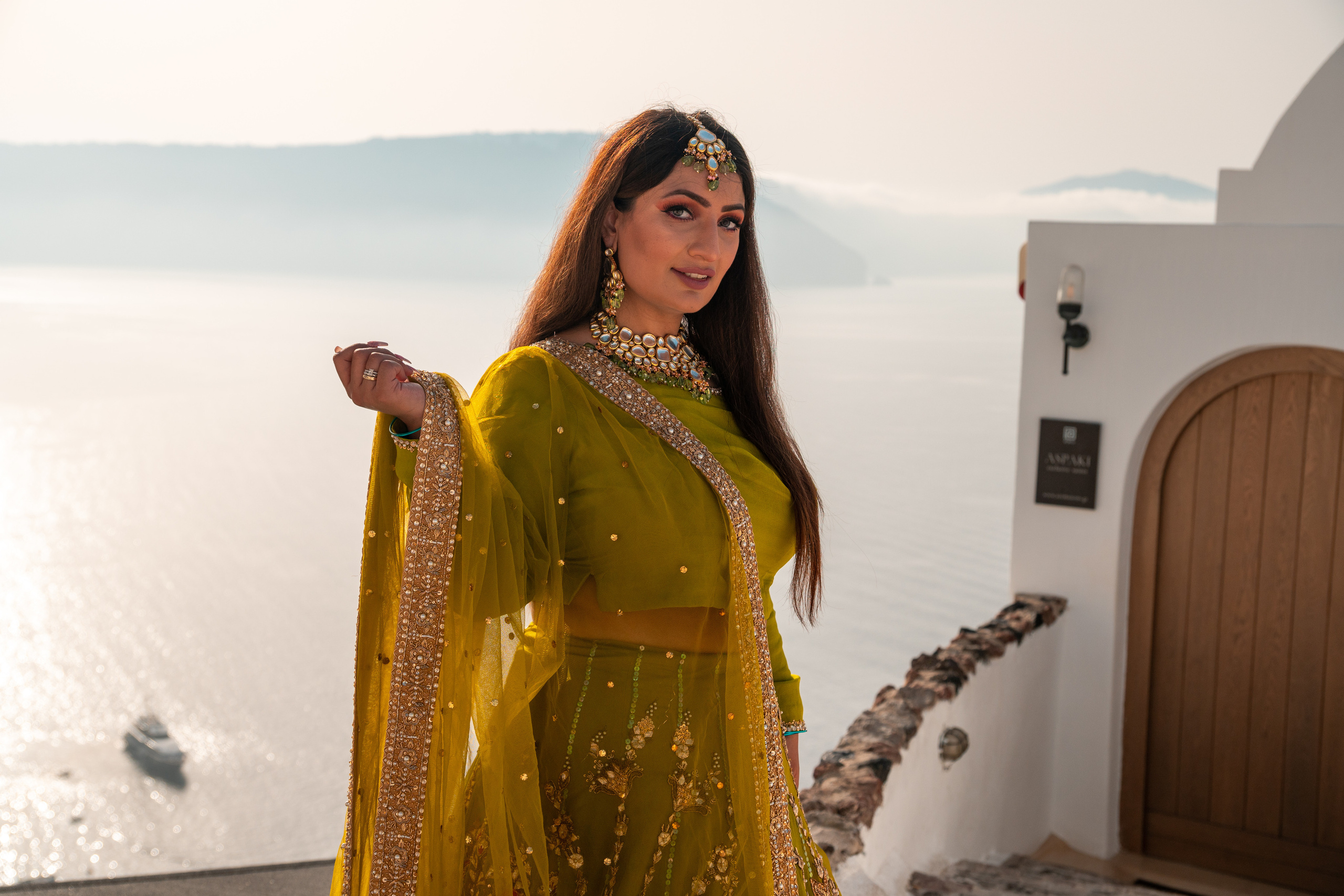 Wedding photographer in Santorini. Photographer in Santorini SokoLOVE Alex| Flying Dress Santorini