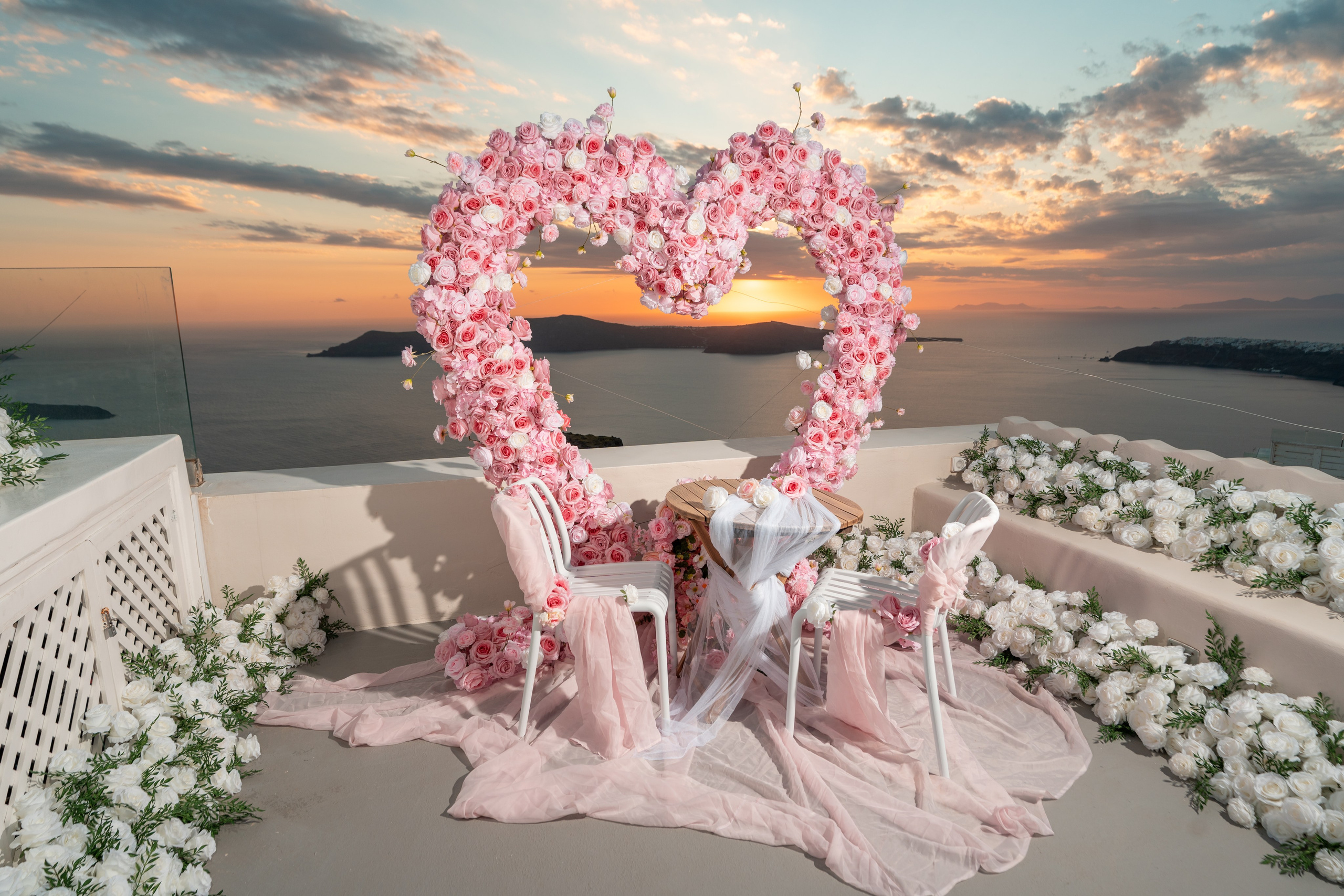 Here are SEO-optimized title and description options for a hotel focused on wedding events and proposals in Imerovigli, Santorini. Flying Dress Santorini Photographer | SokoLOVE — Book 2026
