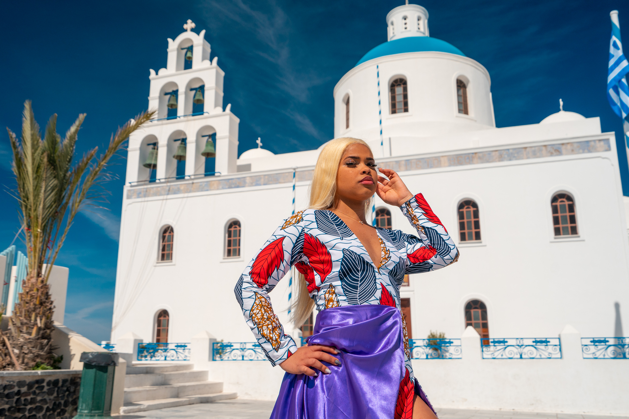 Authentic Full Photo Shoot – No Photoshop, 2020 Edition. Photographer in Santorini SokoLOVE Alex| Flying Dress Santorini