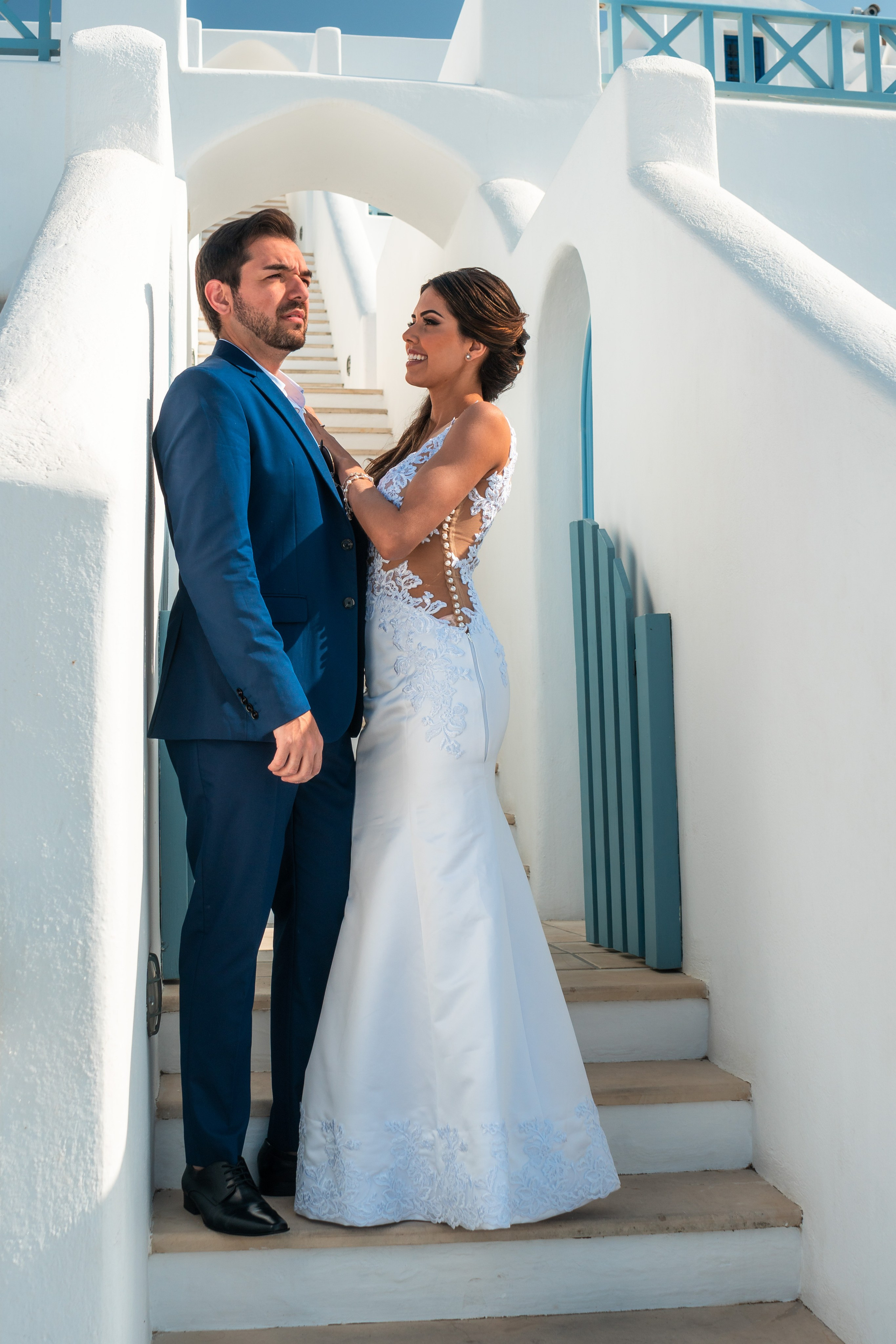 Wedding 2019. Photographer in Santorini SokoLOVE Alex| Flying Dress Santorini