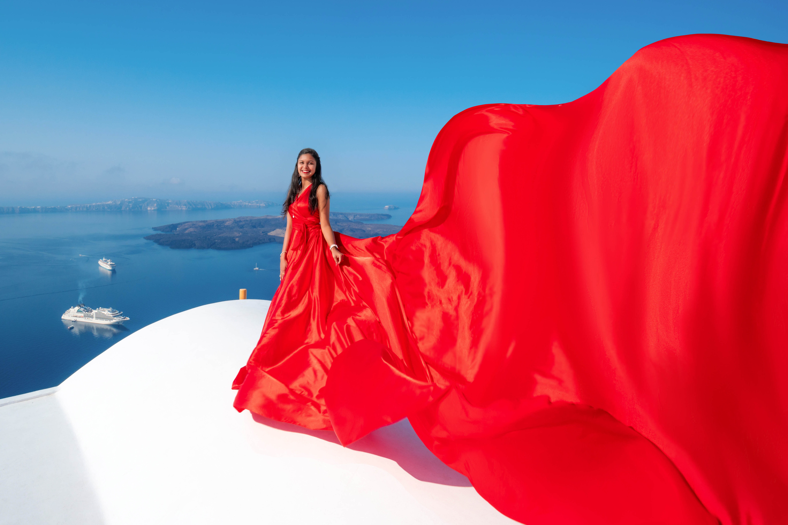Red Flying Dress