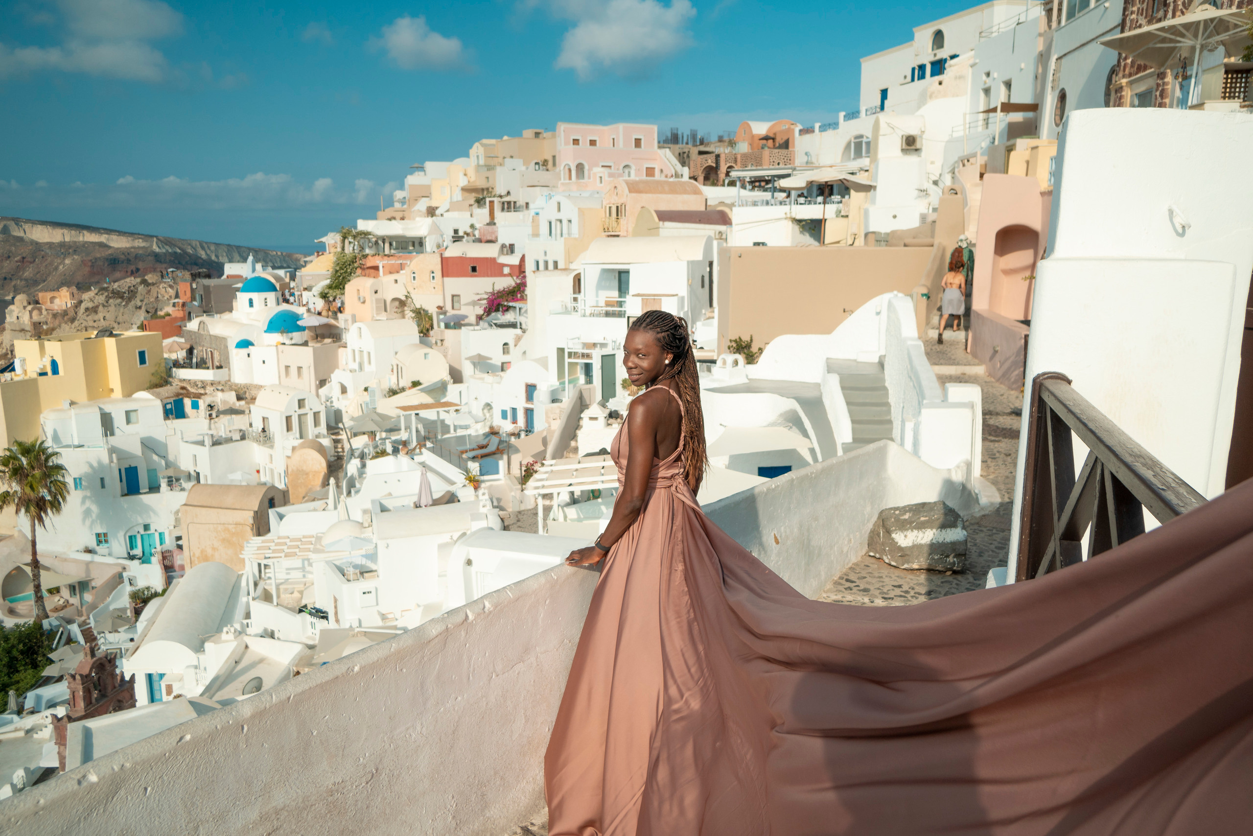 Santorini flying dress reviews photographer & Testimonials | SokoLOVE. Photographer in Santorini SokoLOVE Alex| Flying Dress Santorini