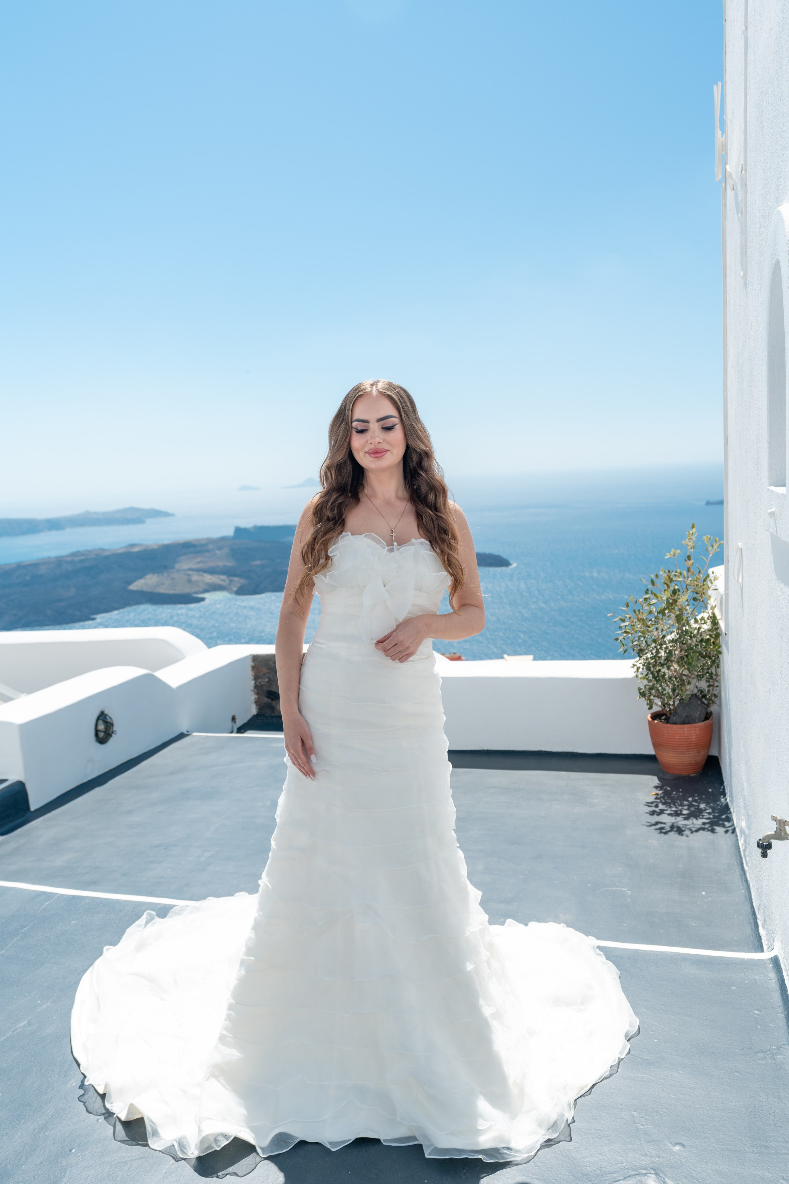Wedding dress Santorini |rent price. Flying Dress Santorini Photographer | SokoLOVE — Book 2026