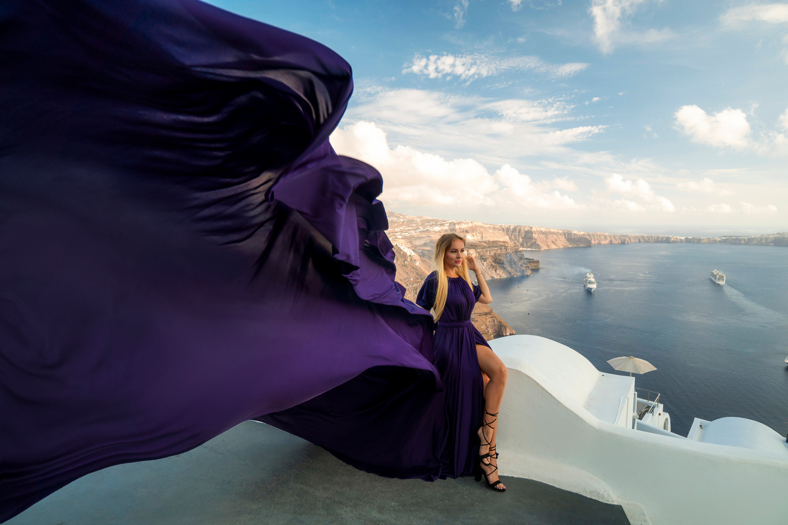 Violet Flying Dress with short sleeves XS-L |rent price 100