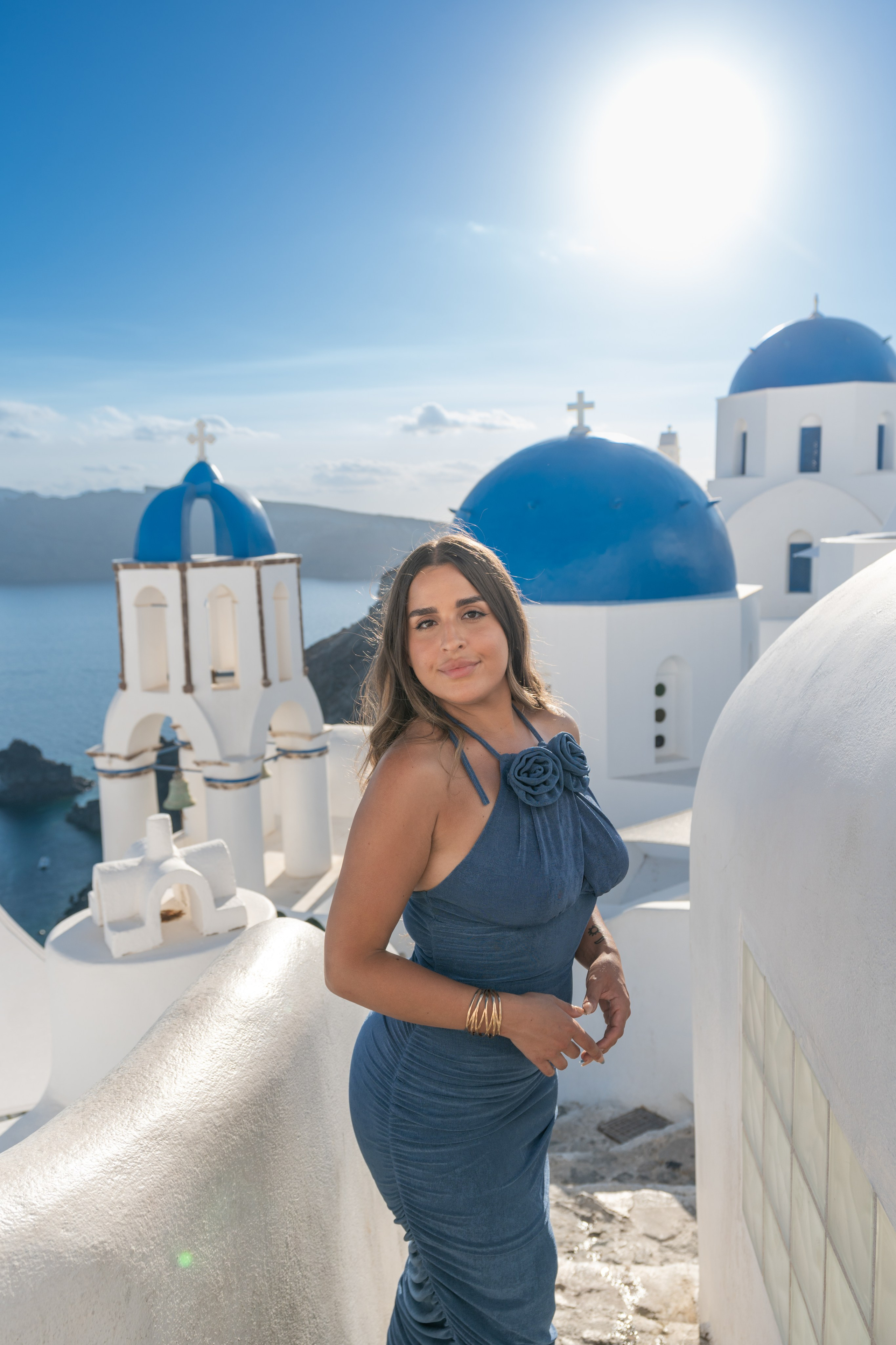 Solo Photoshoot in Santorini — Capture Your Unique Story in Paradise. Photographer in Santorini SokoLOVE Alex| Flying Dress Santorini