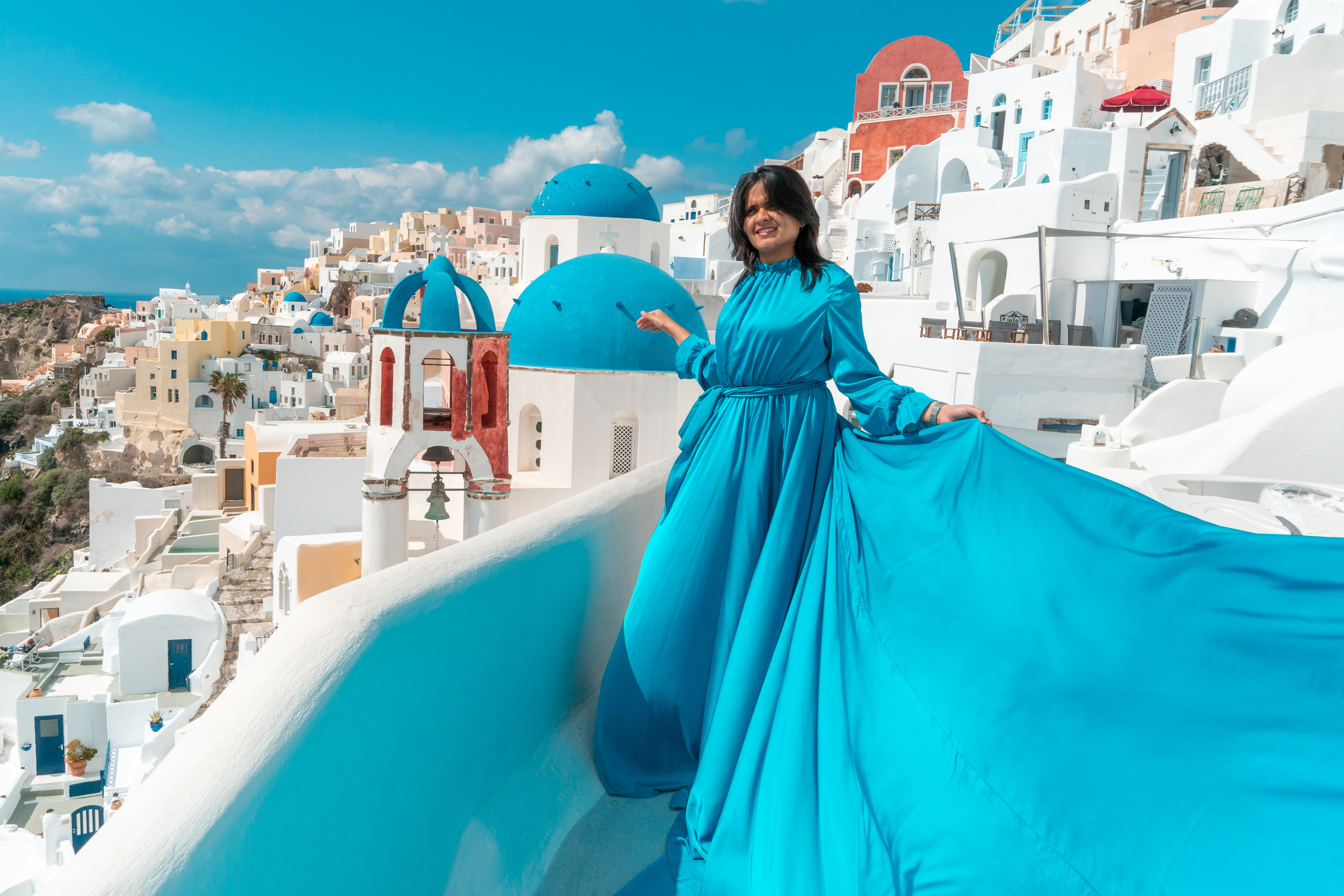 flying dress with sleeves