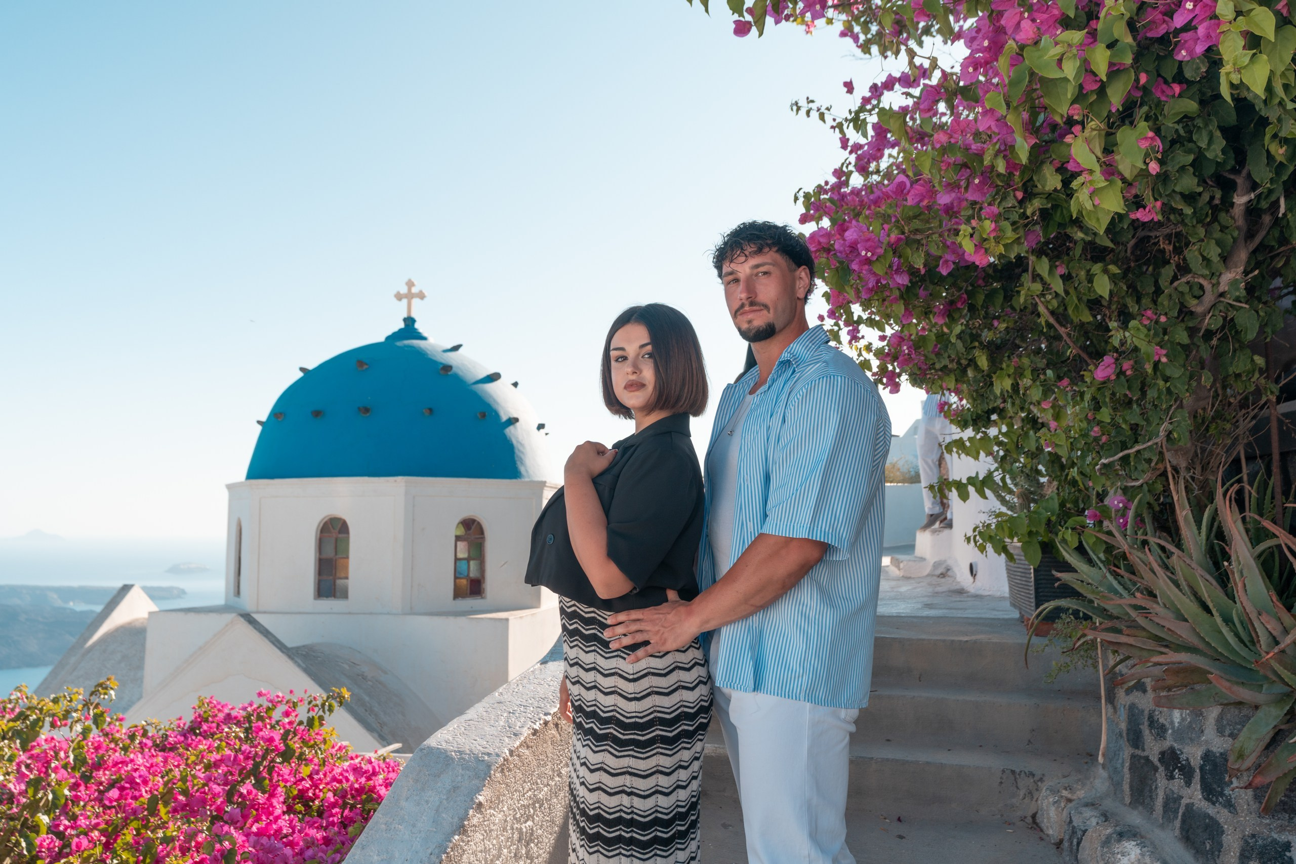 Romantic Stroll in Imerovigli, Santorini — Photo Gallery by Sokolove Alex. Photographer in Santorini SokoLOVE Alex| Flying Dress Santorini