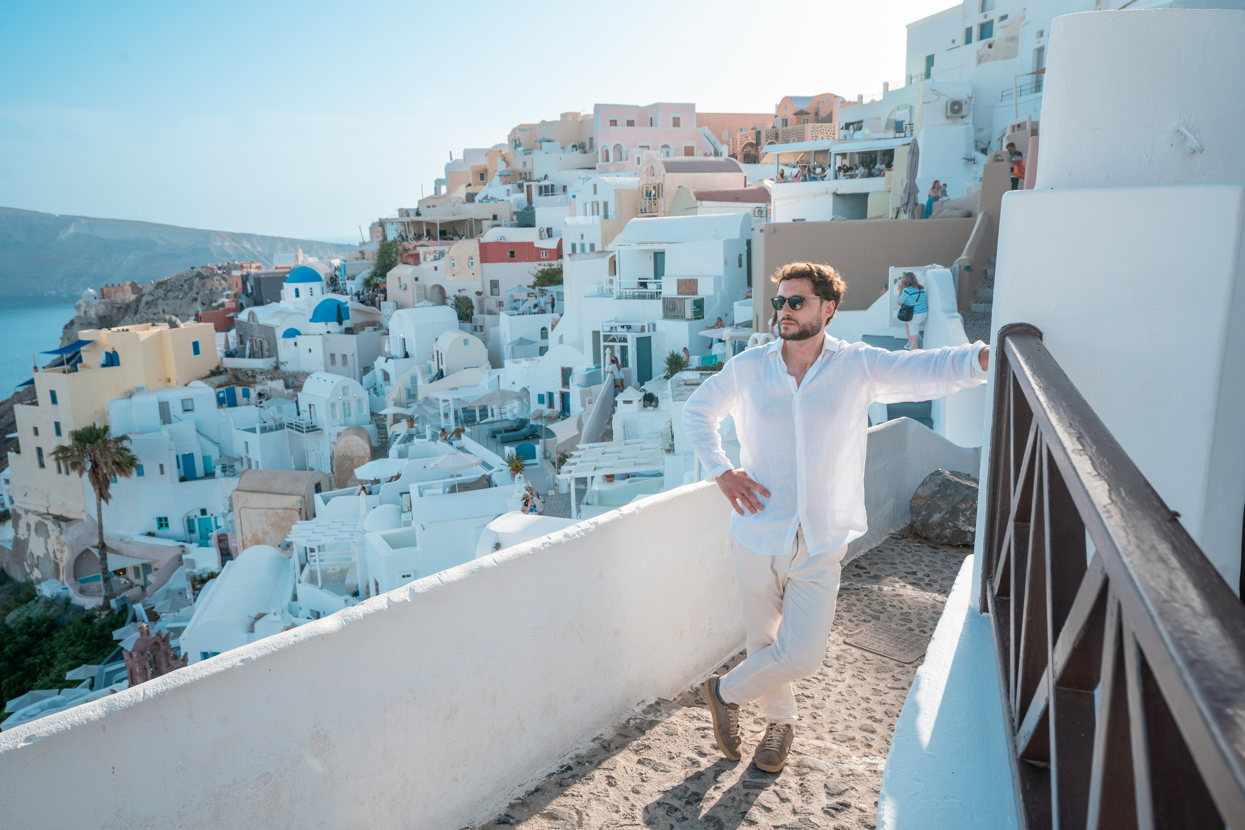 Experience the beauty of Santorini through the lens of Sokolove's expert photographers. Our men’s portrait photoshoot focuses on elegance, capturing powerful and sophisticated images in the heart of one of the most stunning destinations in the world.