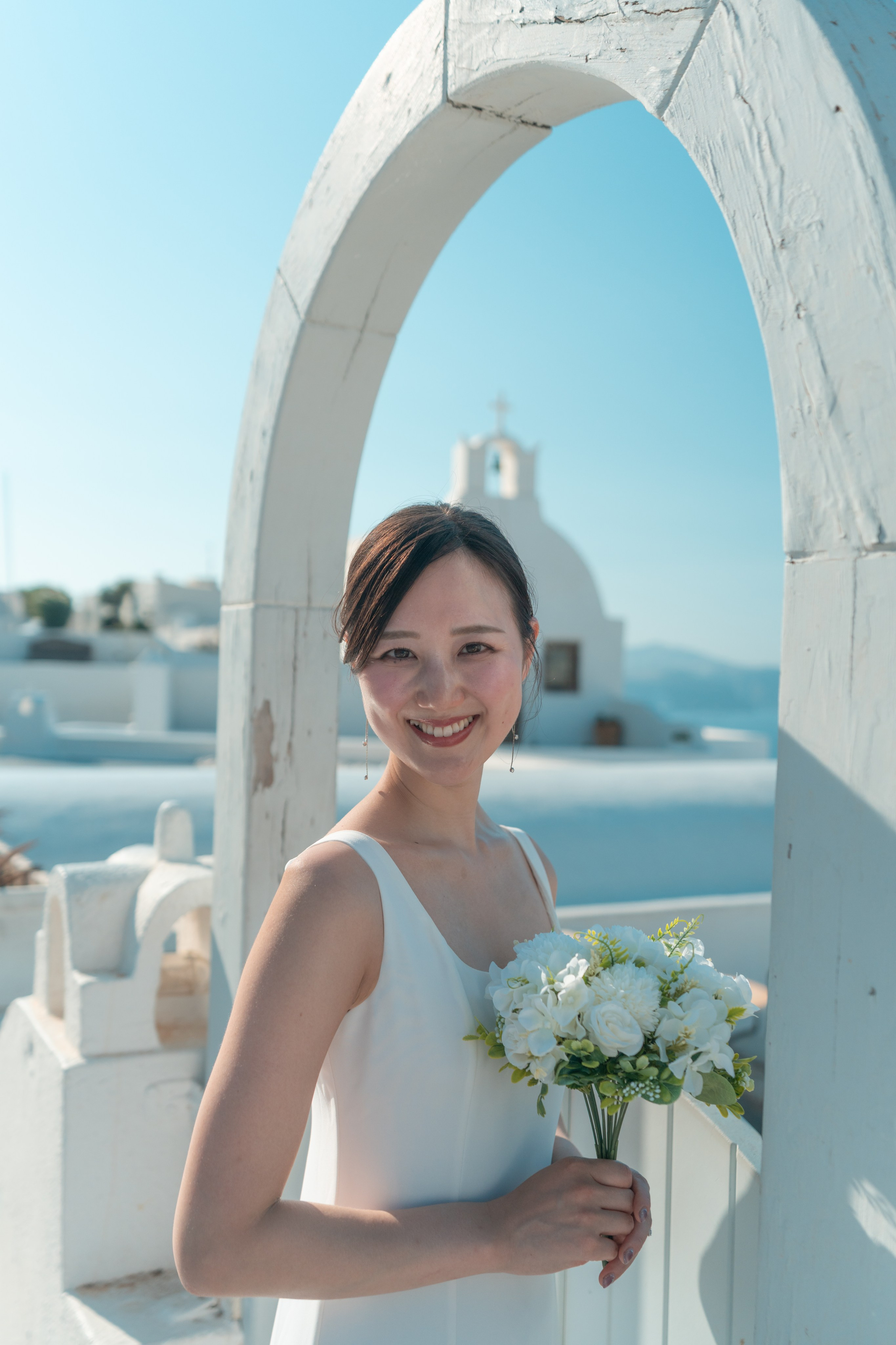 What is your love story in Santorini?. Photographe vidéaste à Santorin|Séances photos de Robe volante Santorin|