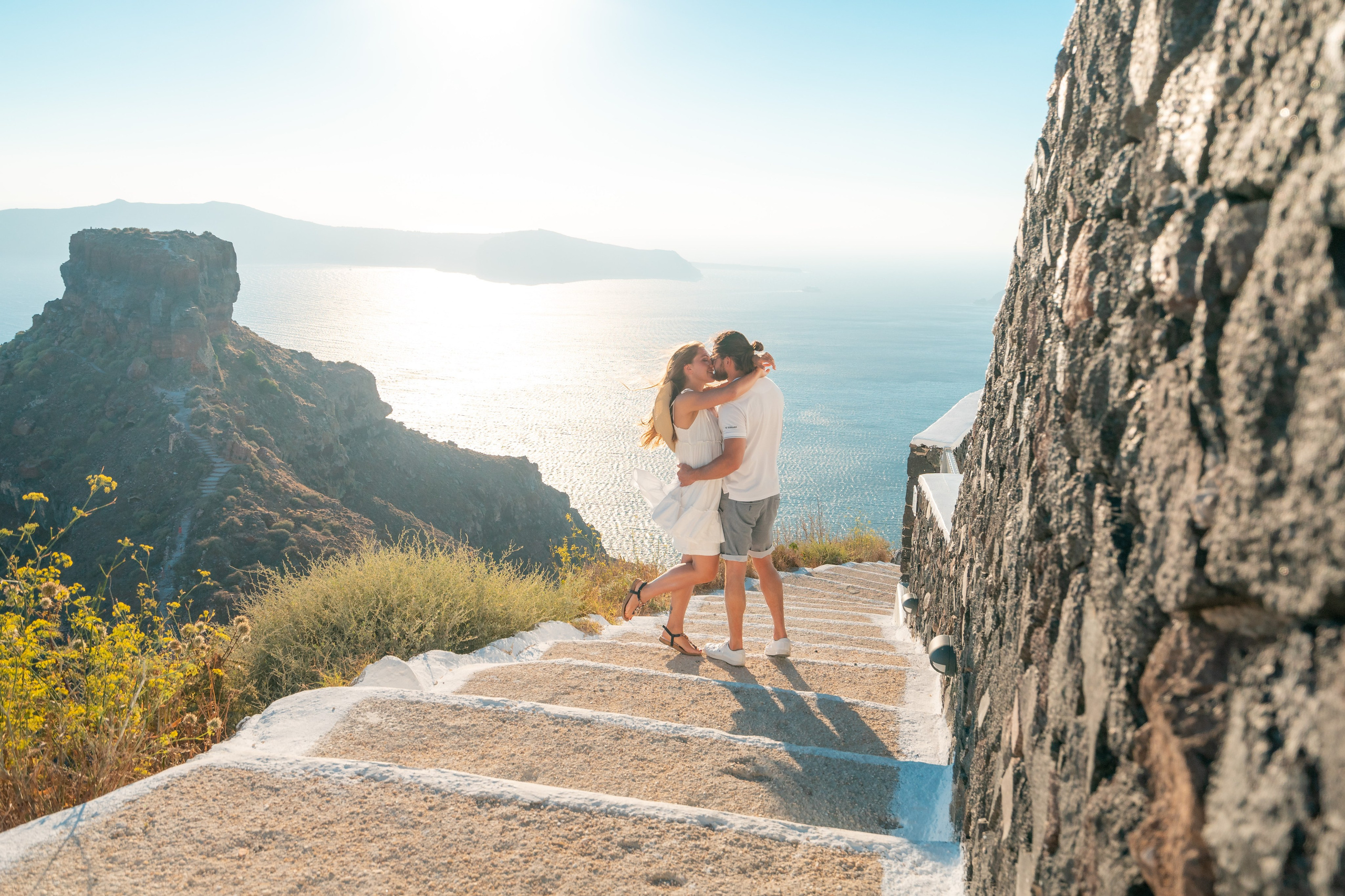 Photoshoot locations in Santorini, photo by SokoLOVE. Flying Dress Santorini Photographer | SokoLOVE — Book 2026