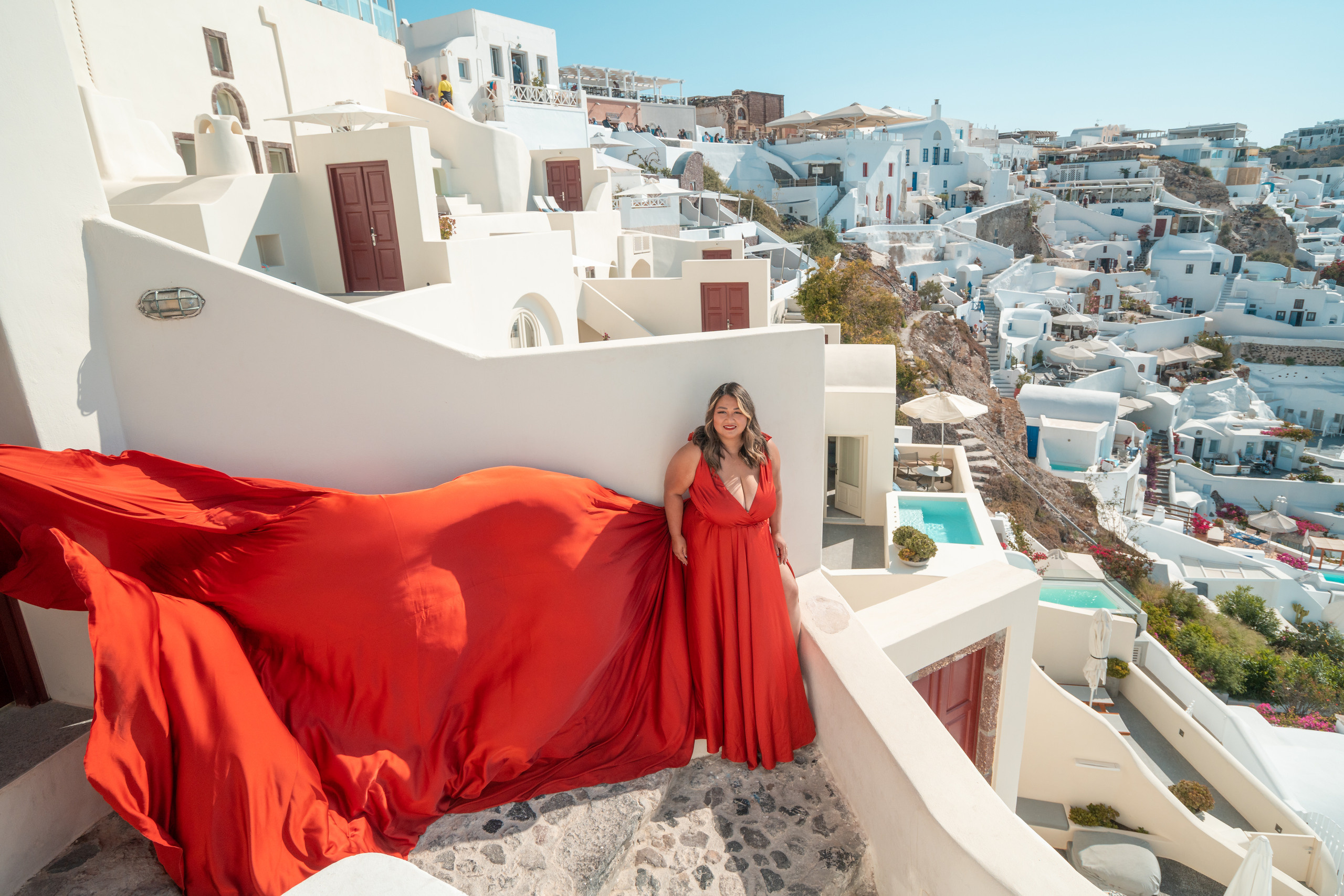 Santorini flying dress reviews photographer & Testimonials | SokoLOVE. Photographer in Santorini SokoLOVE Alex| Flying Dress Santorini