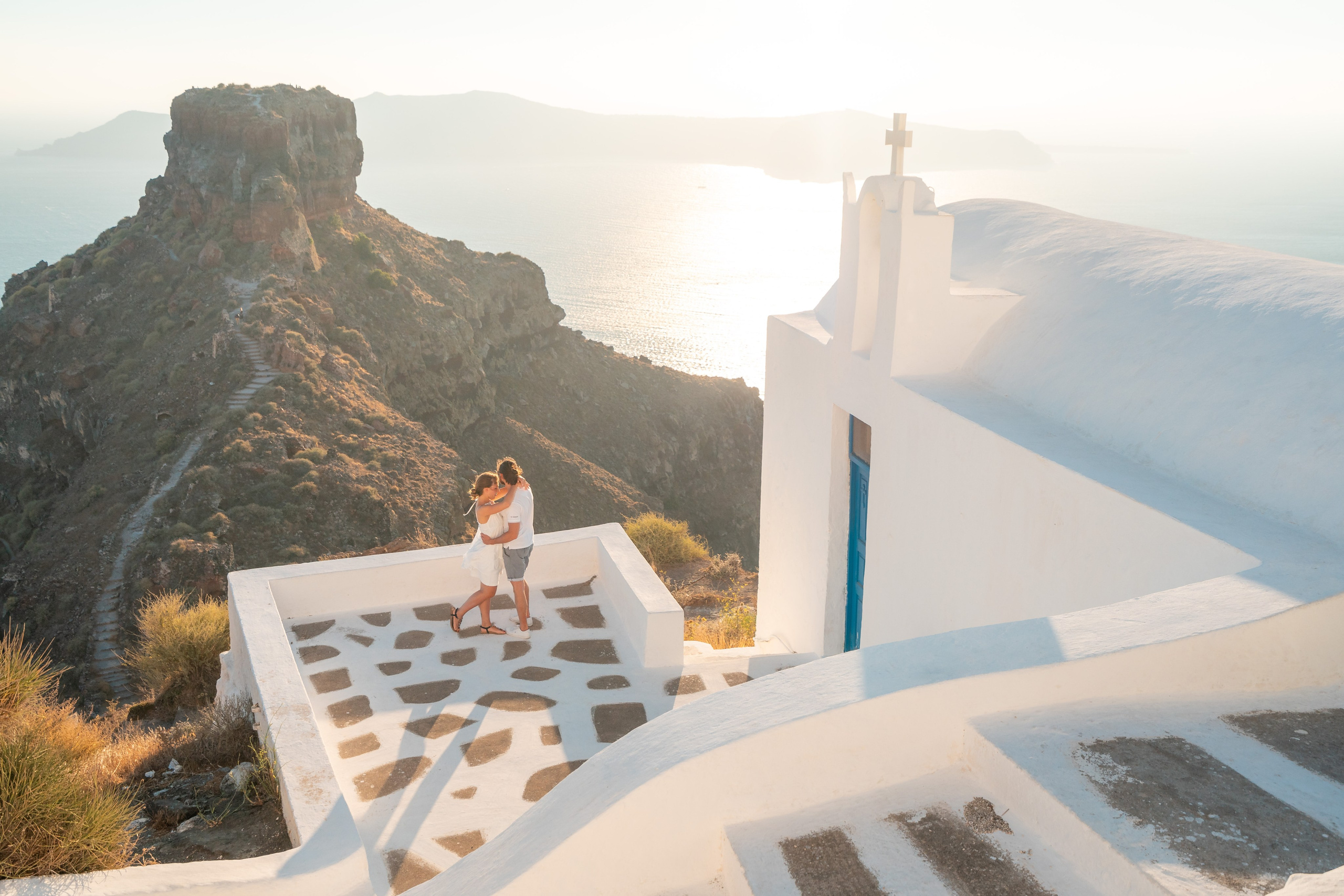 Photoshoot locations in Santorini, photo by SokoLOVE. Flying Dress Santorini Photographer | SokoLOVE — Book 2026