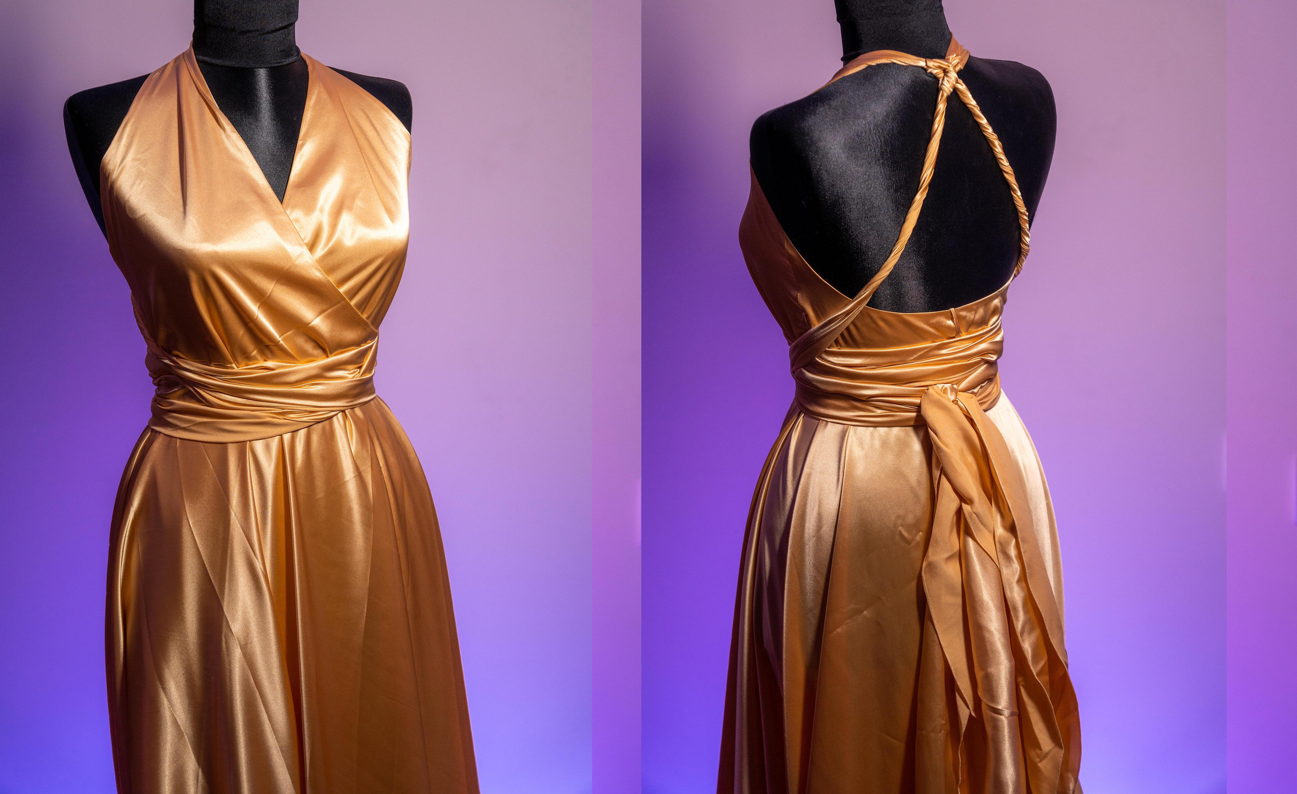 Gold Flying Dress Backless. Photographer in Santorini SokoLOVE Alex| Flying Dress Santorini