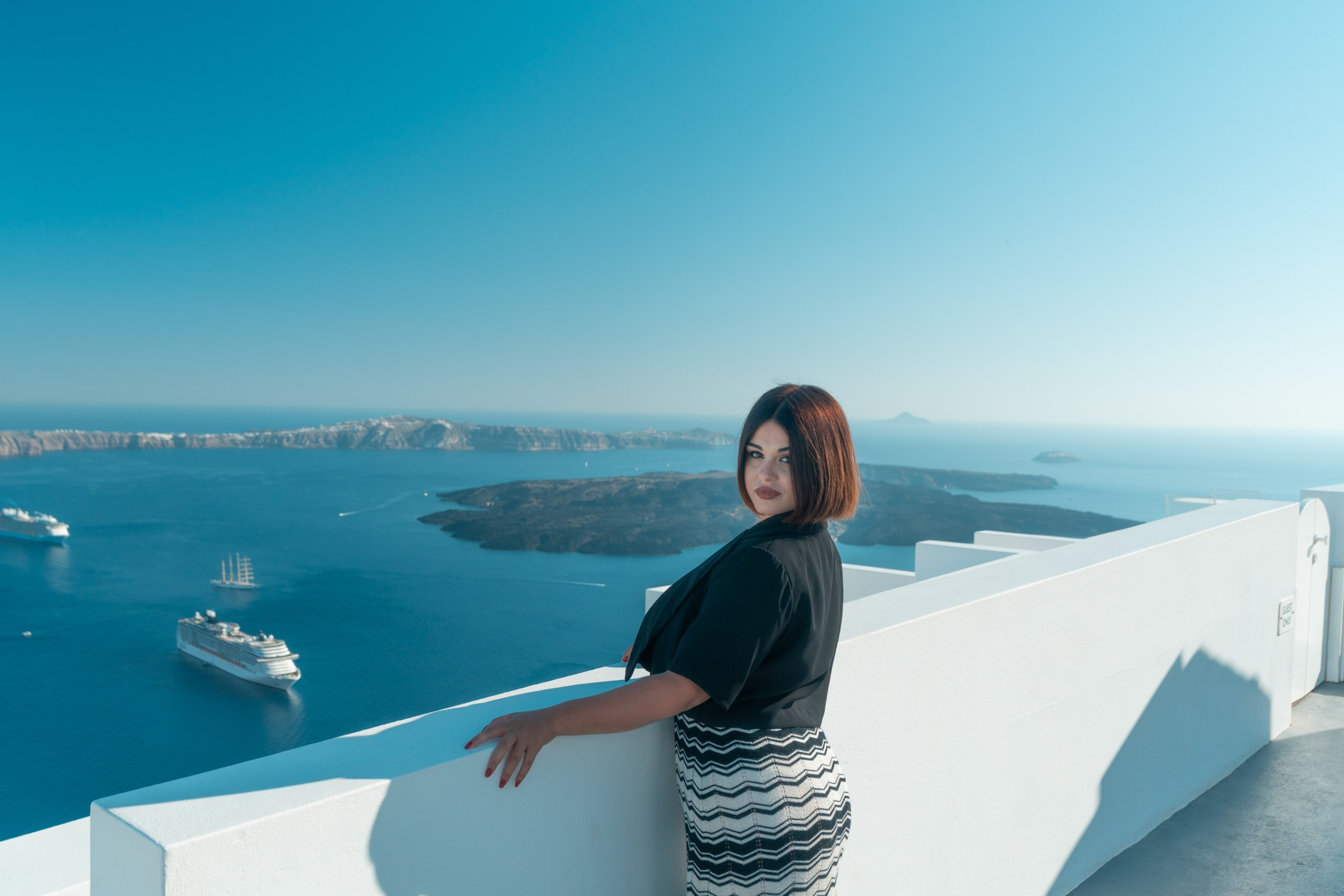Romantic Stroll in Imerovigli, Santorini — Photo Gallery by Sokolove Alex. Photographer in Santorini SokoLOVE Alex| Flying Dress Santorini