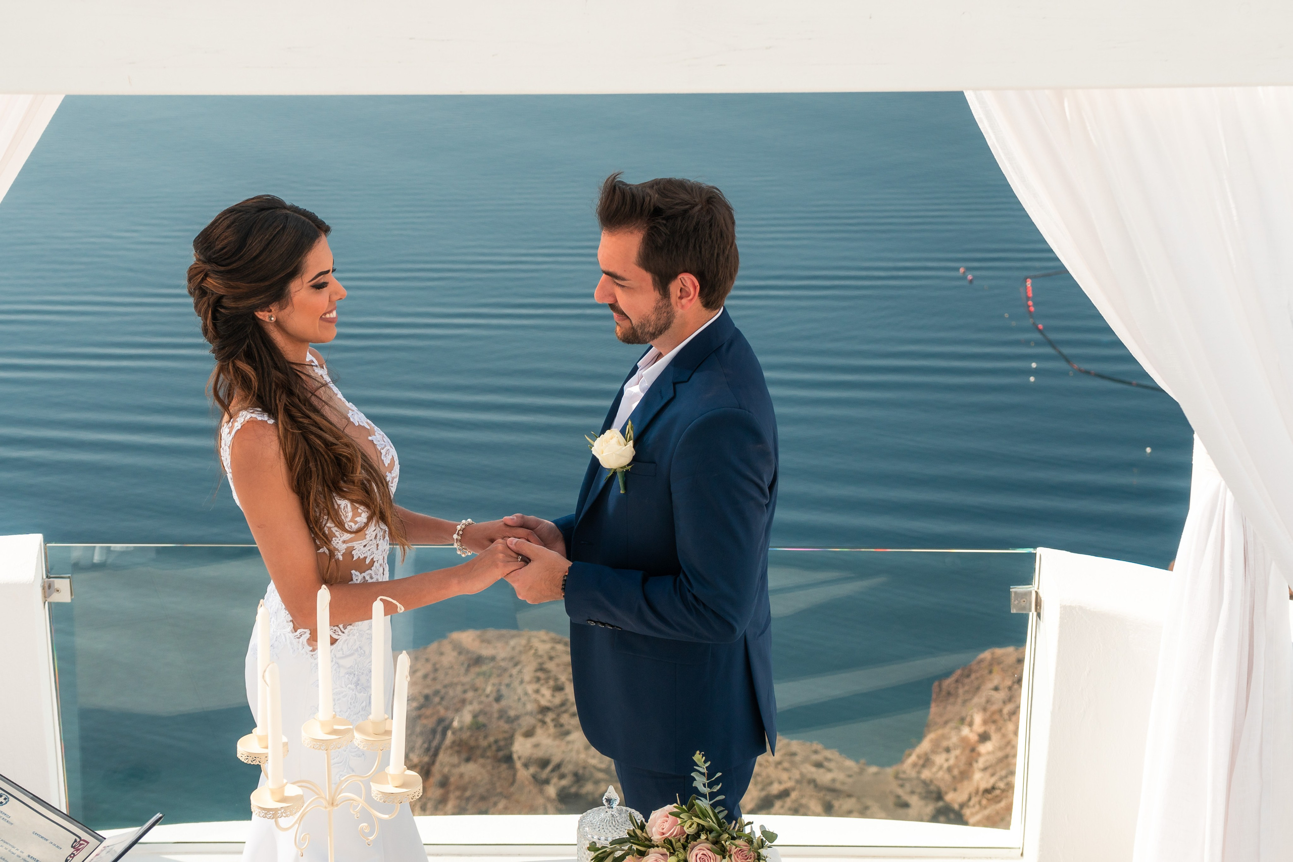 Wedding 2019. Photographer in Santorini SokoLOVE Alex| Flying Dress Santorini