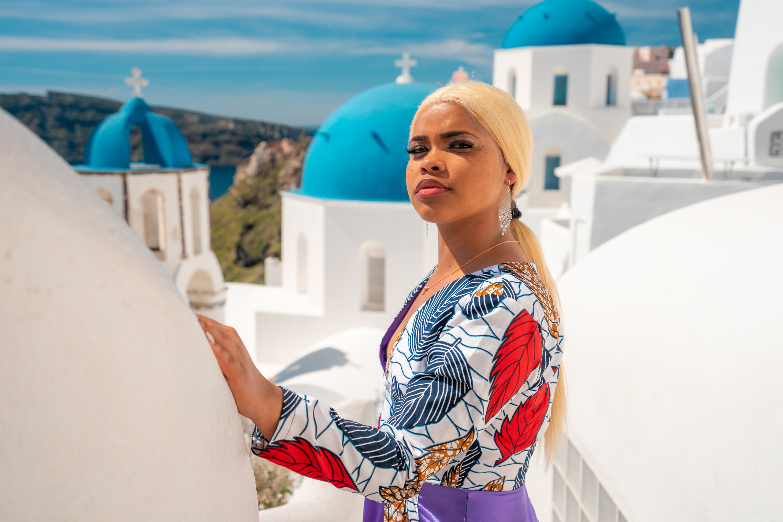 Authentic Full Photo Shoot – No Photoshop, 2020 Edition. Photographer in Santorini SokoLOVE Alex| Flying Dress Santorini
