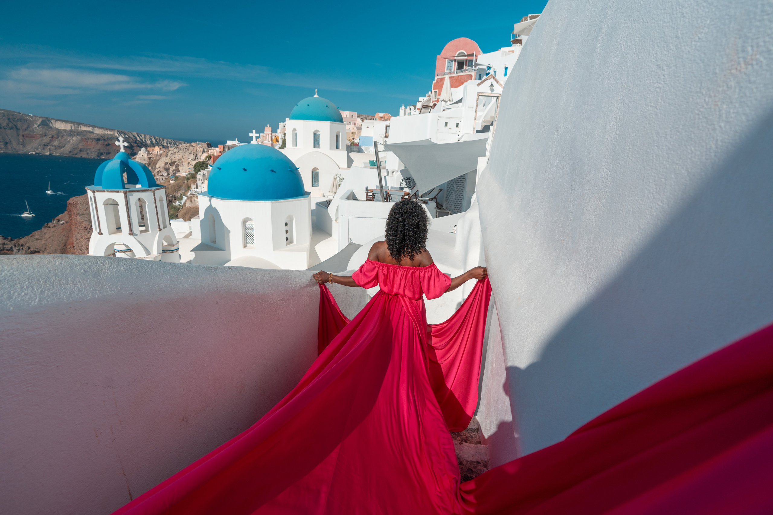 Santorini flying dress reviews photographer & Testimonials | SokoLOVE. Photographer in Santorini SokoLOVE Alex| Flying Dress Santorini