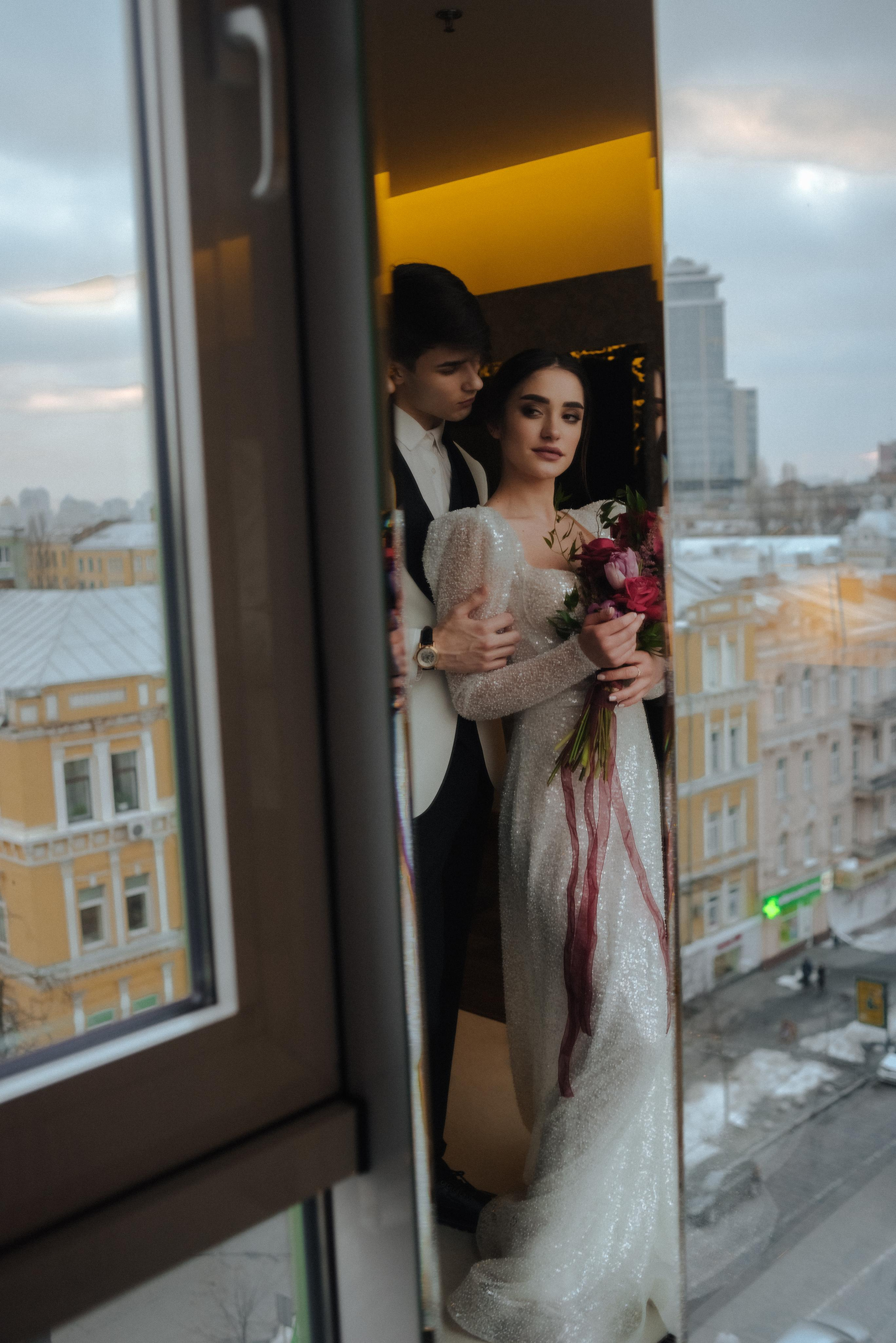 Зимове весілля, Київ. Весільний та сімейний фотограф в Києві та області Анна Дєдова