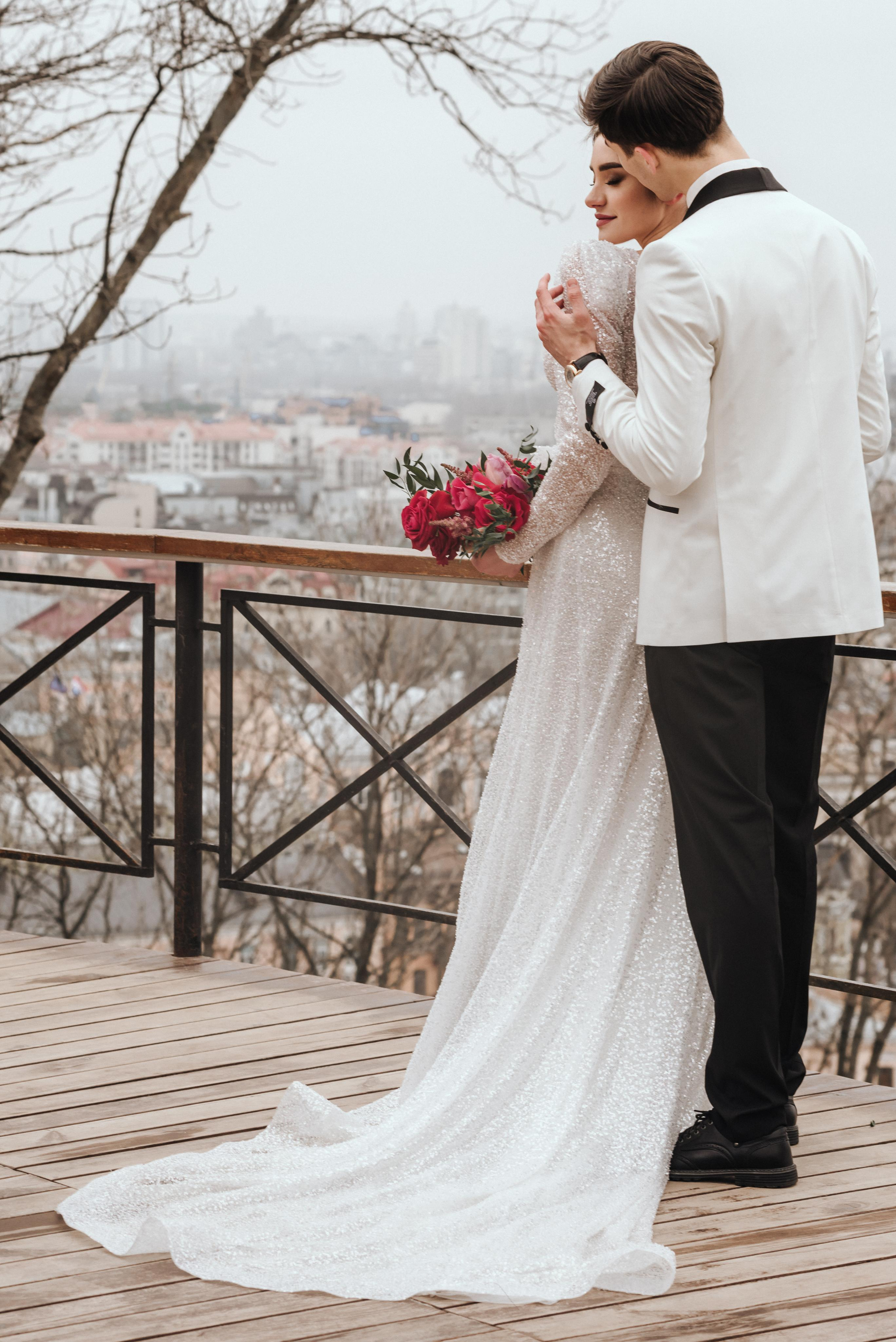 Зимове весілля, Київ. Весільний та сімейний фотограф в Києві та області Анна Дєдова