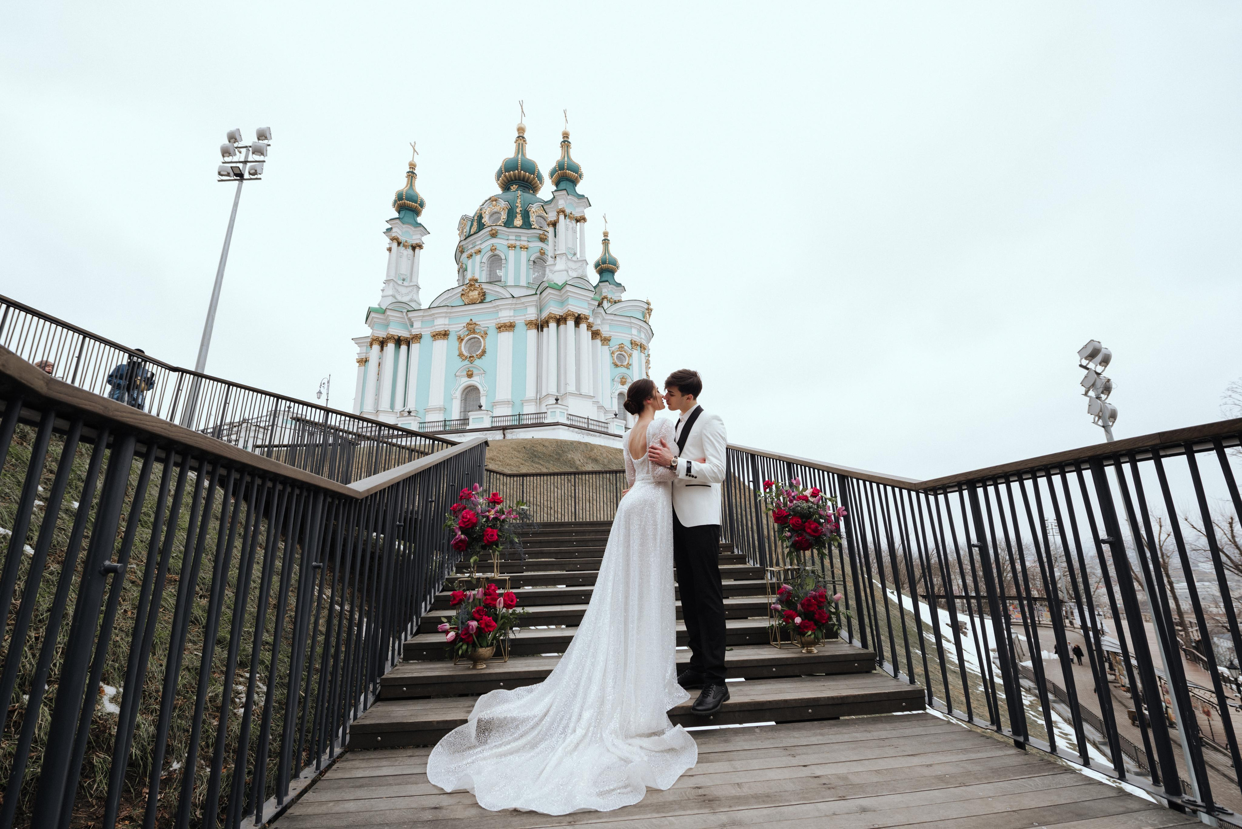 Зимове весілля, Київ. Весільний та сімейний фотограф в Києві та області Анна Дєдова