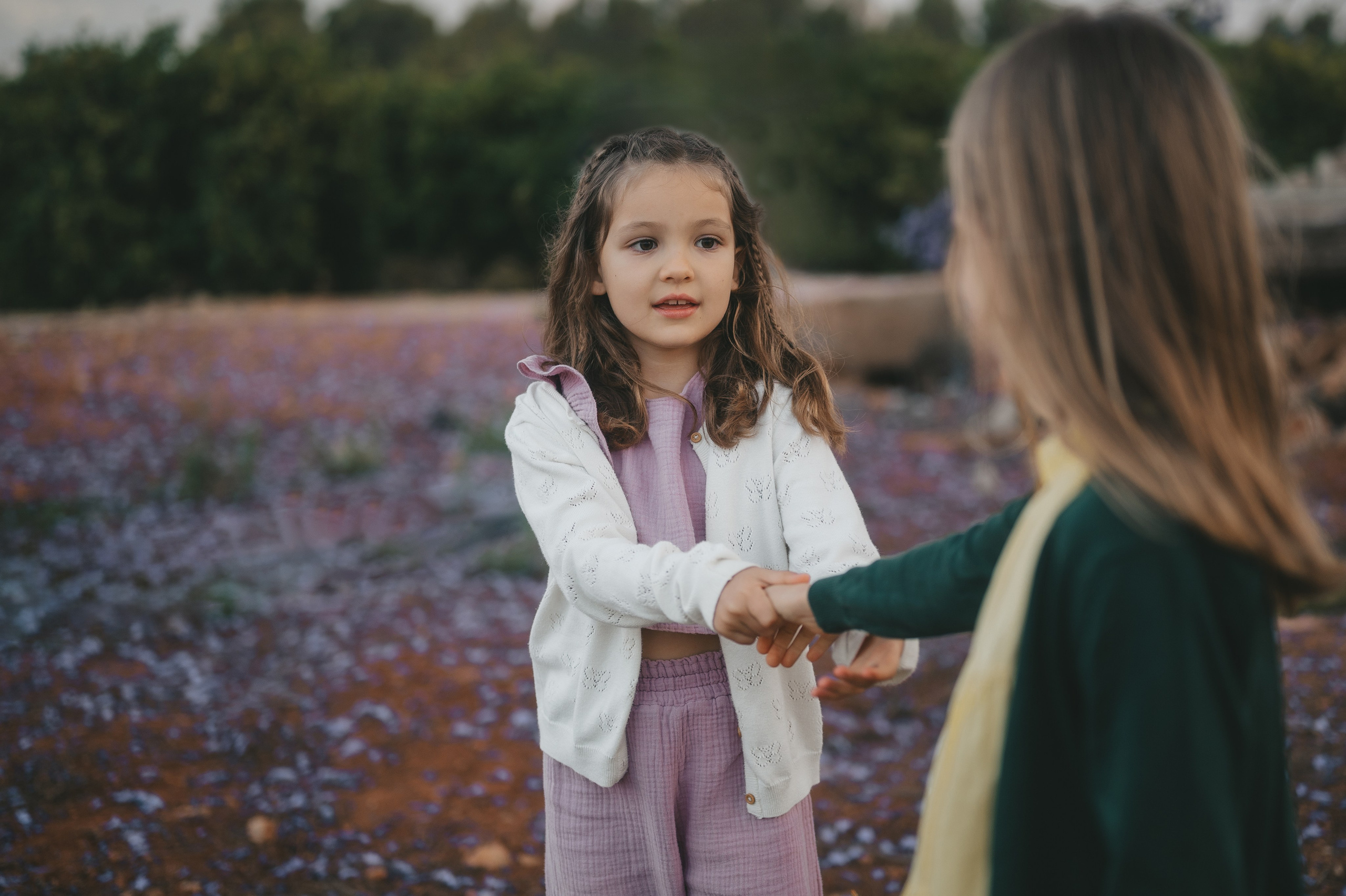 Jacaranda flowers. Tatiana Malysheva — family photographer and videographer in Valencia, Spain
