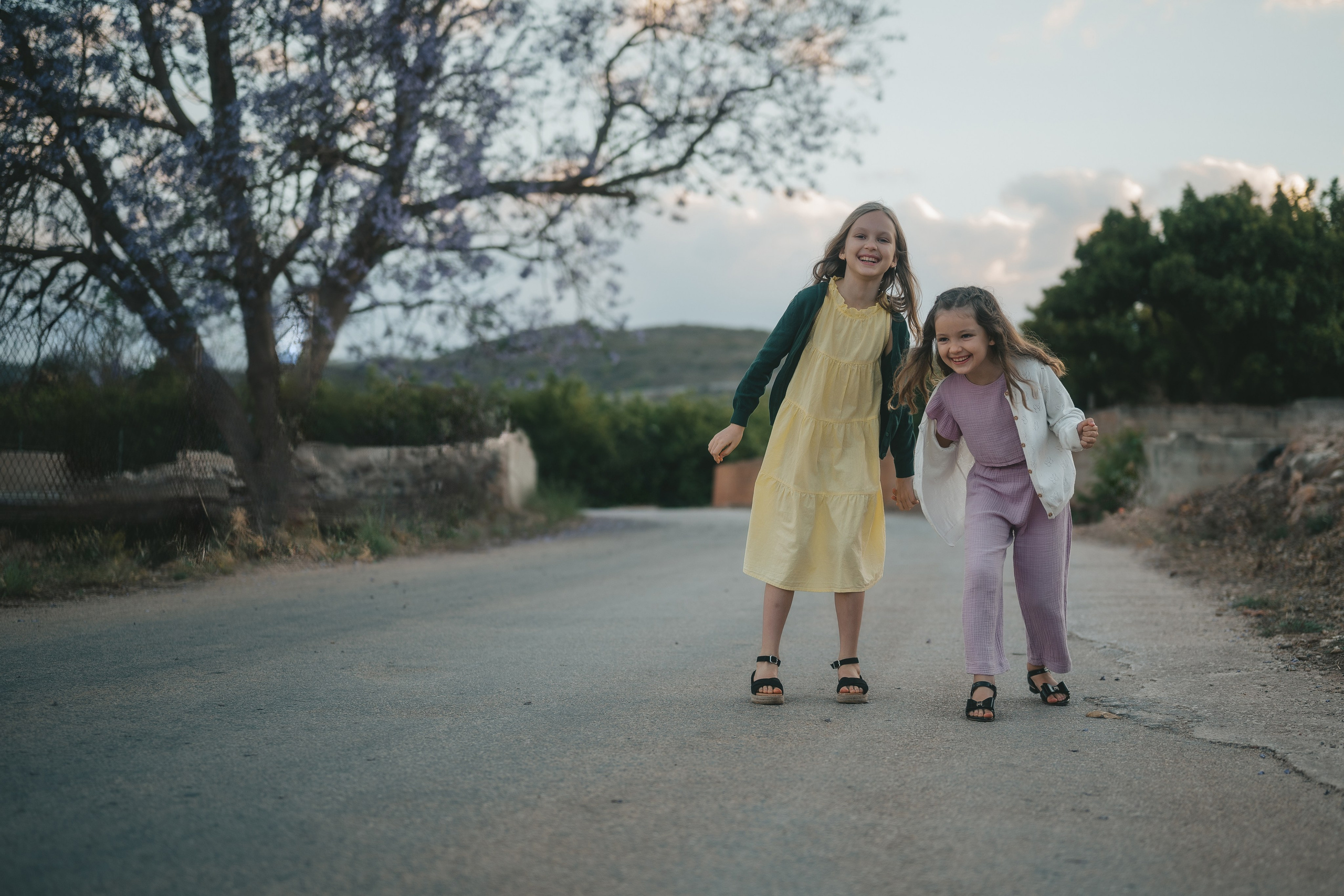 Jacaranda flowers. Tatiana Malysheva — family photographer and videographer in Valencia, Spain