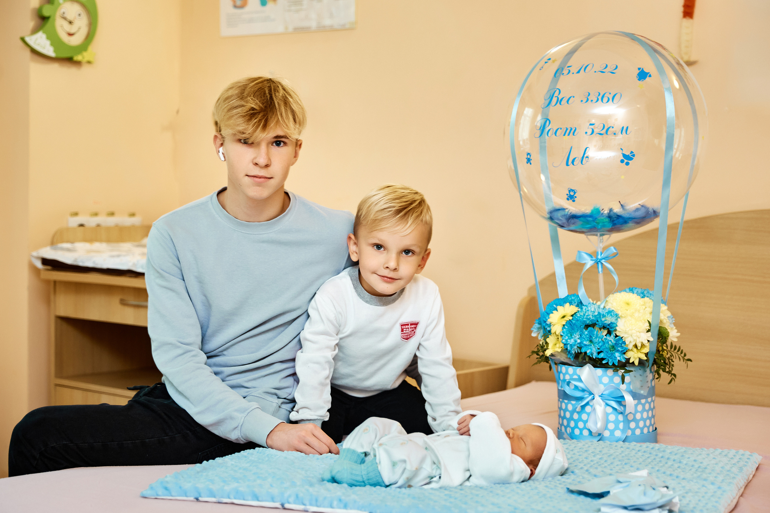 Выписка из роддома. Фотосессия новорожденного