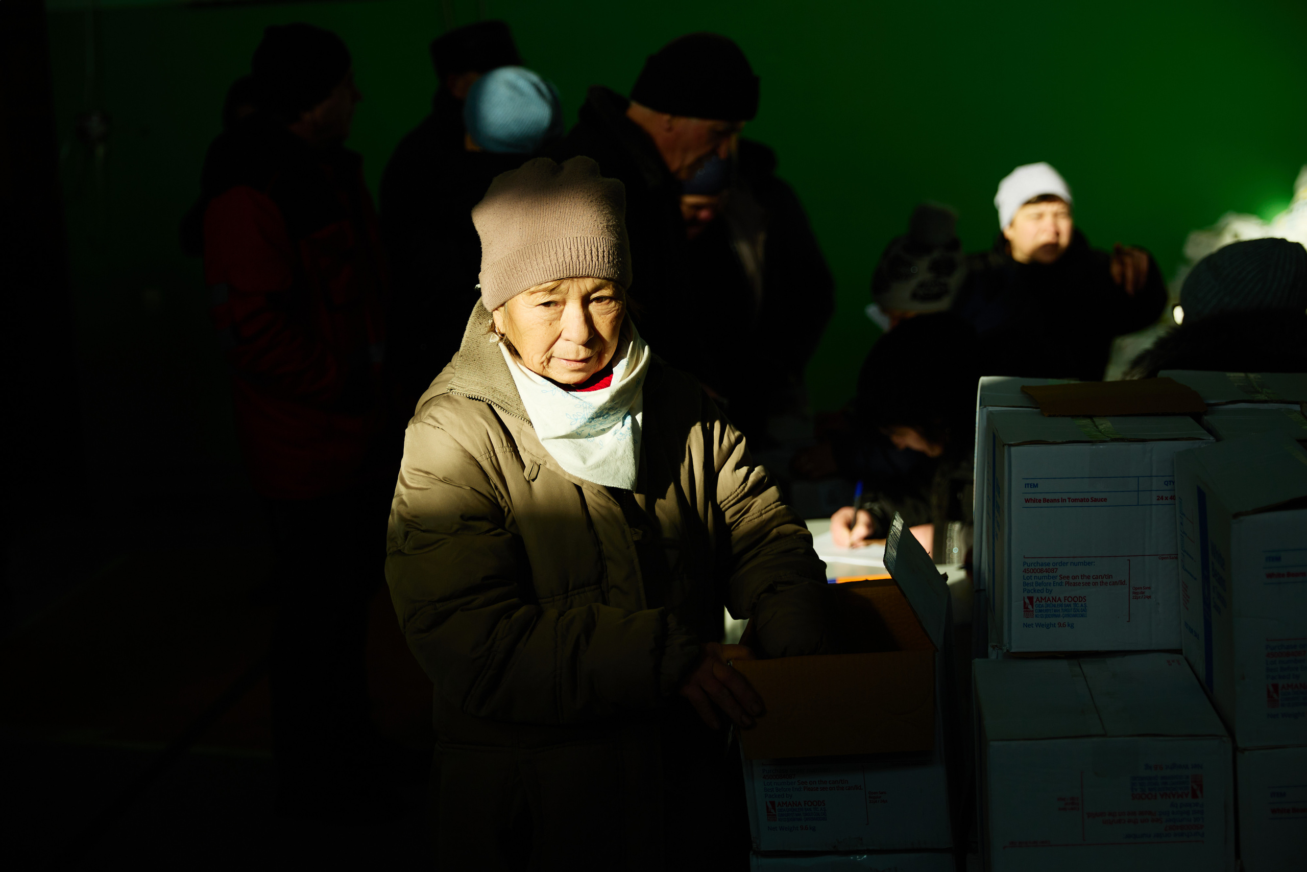 Високопілля. Херсонська область. Видача гуманітарної допомоги