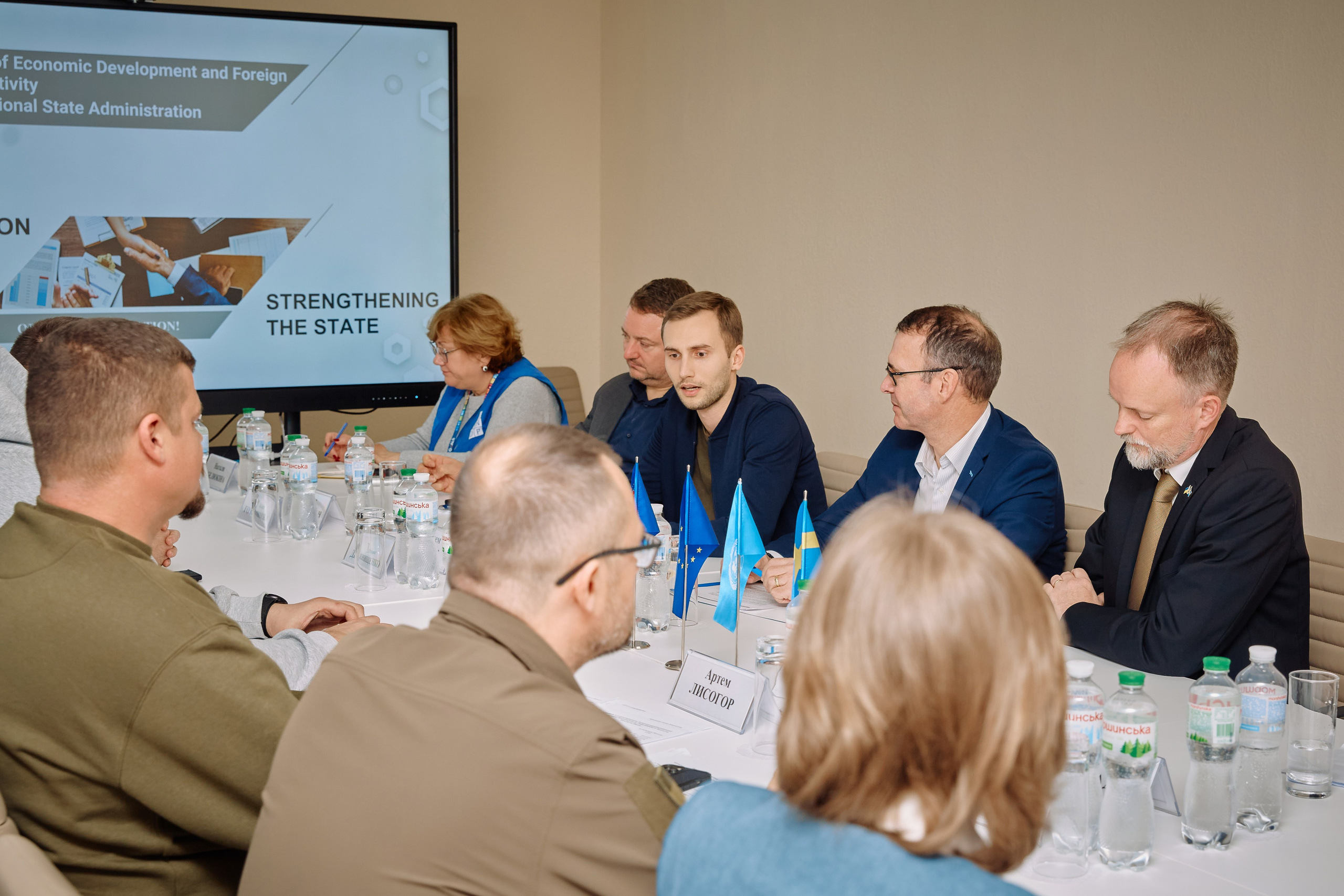 Фото зустрічі посла Австрії, з головами Дніпропетровської, Донецької, Луганської Військової ОДА