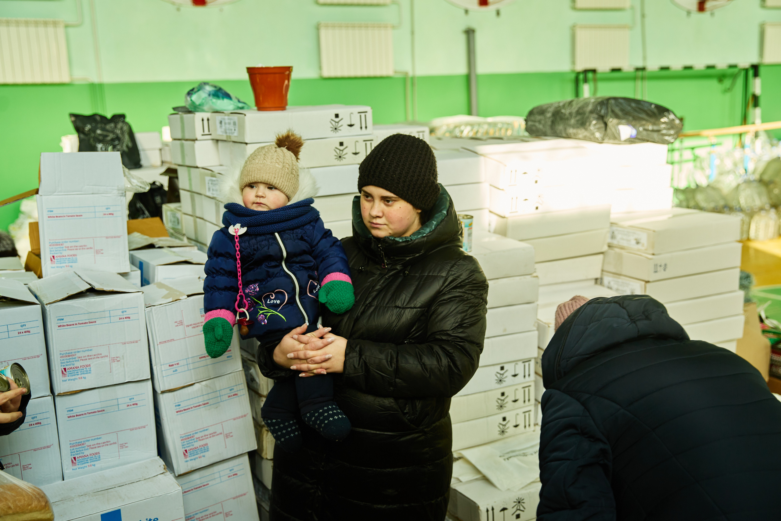 Високопілля. Херсонська область. Видача гуманітарної допомоги