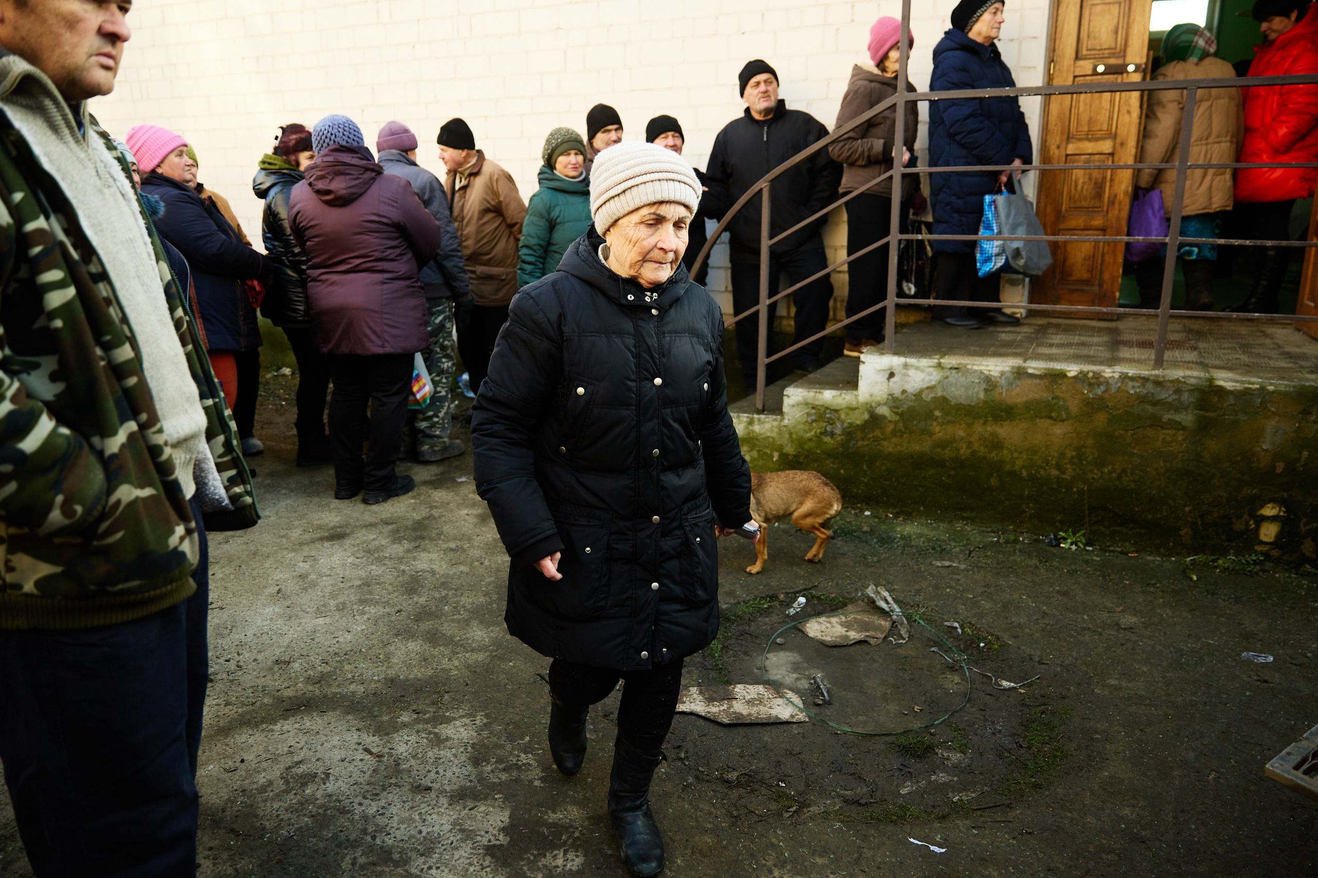 Високопілля. Херсонська область. Видача гуманітарної допомоги