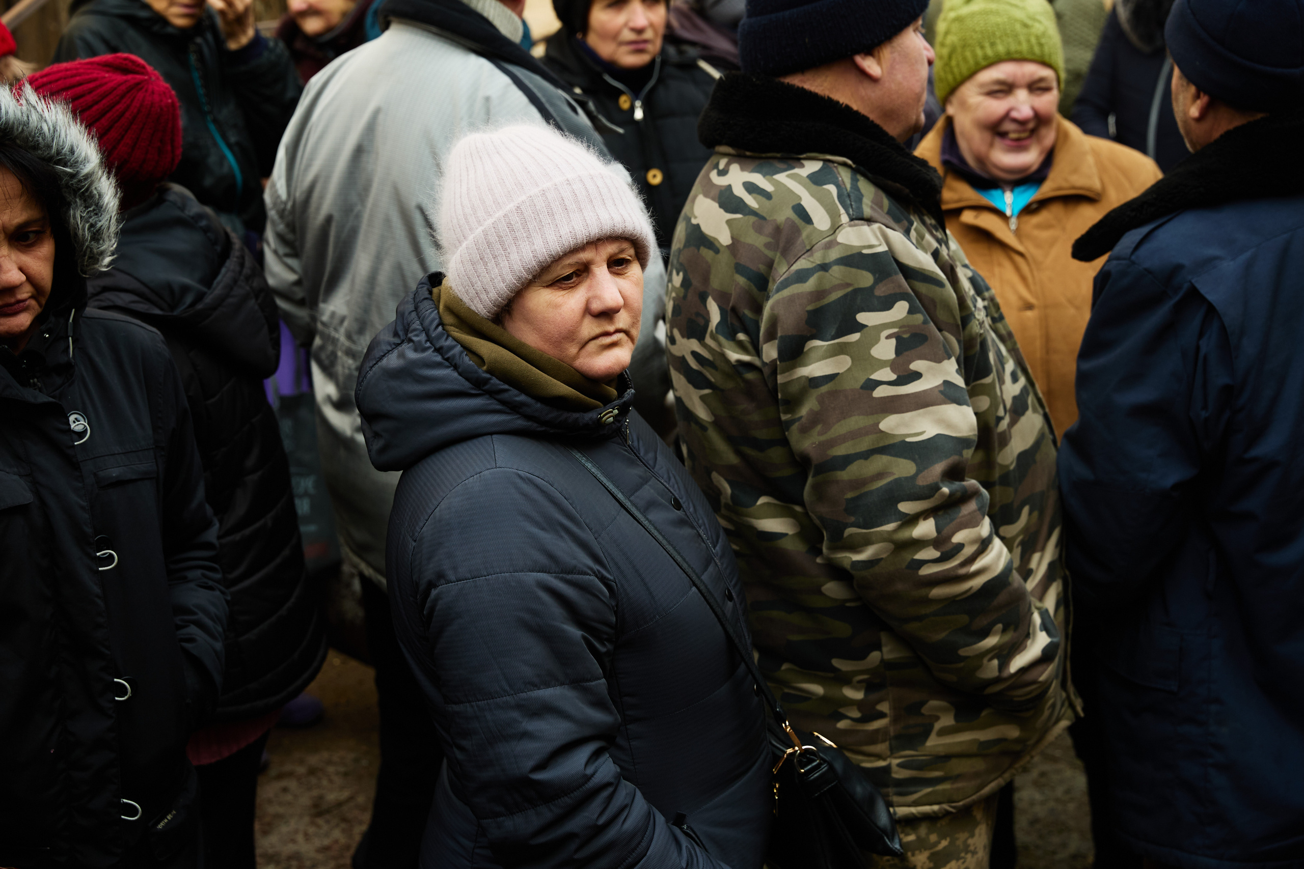 Високопілля. Херсонська область. Видача гуманітарної допомоги