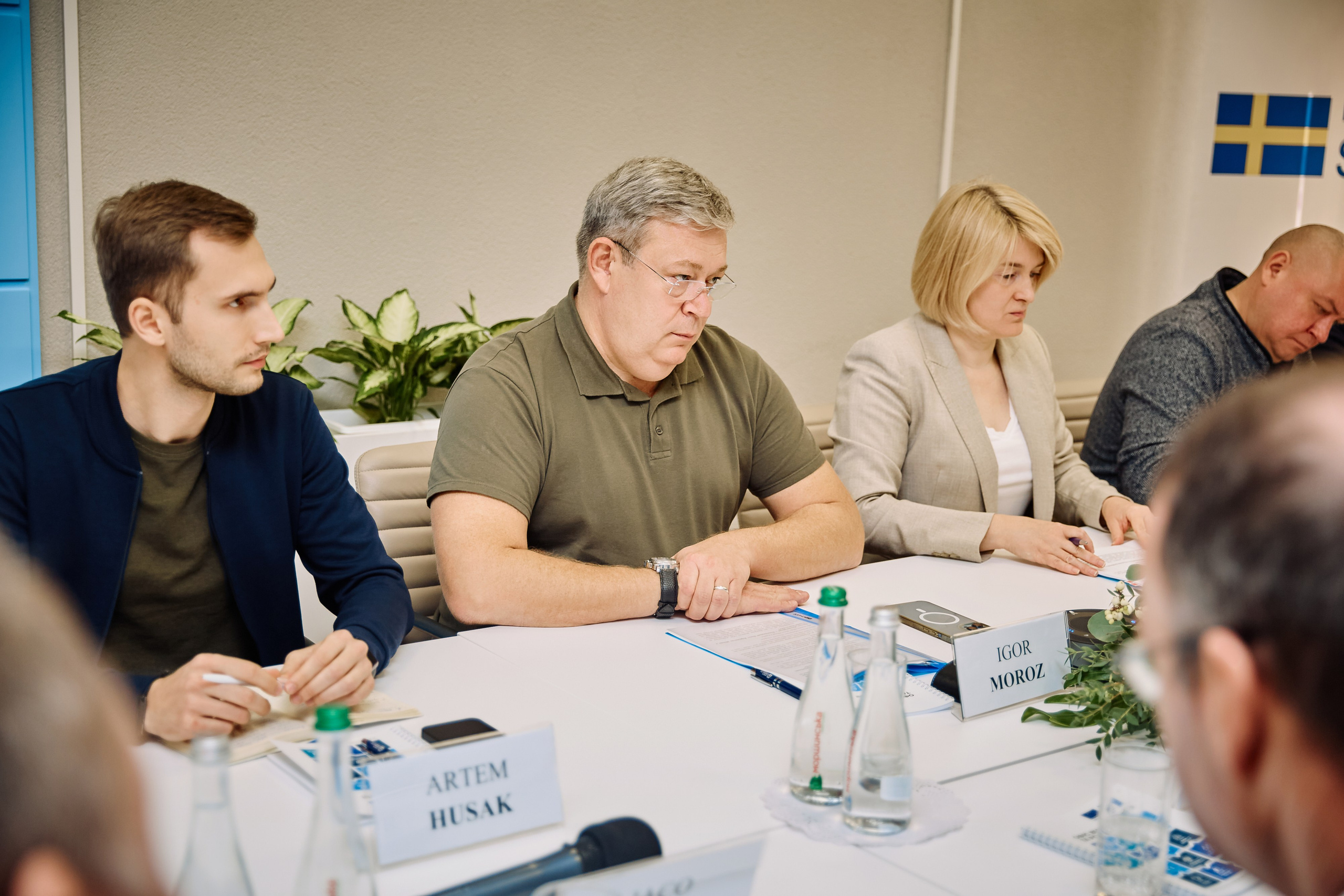 Фото зустрічі посла Австрії, з головами Дніпропетровської, Донецької, Луганської Військової ОДА