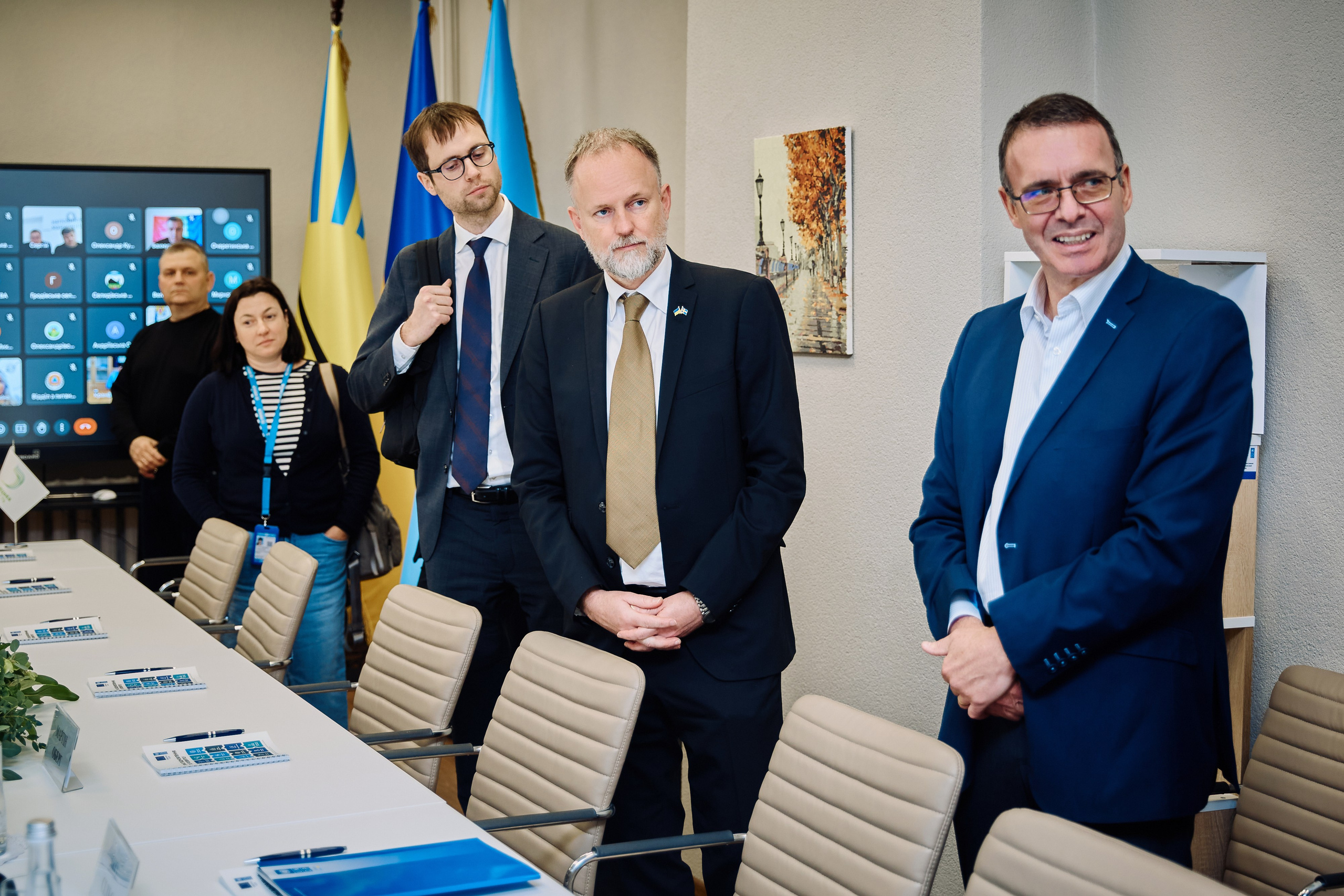 Фото зустрічі посла Австрії, з головами Дніпропетровської, Донецької, Луганської Військової ОДА