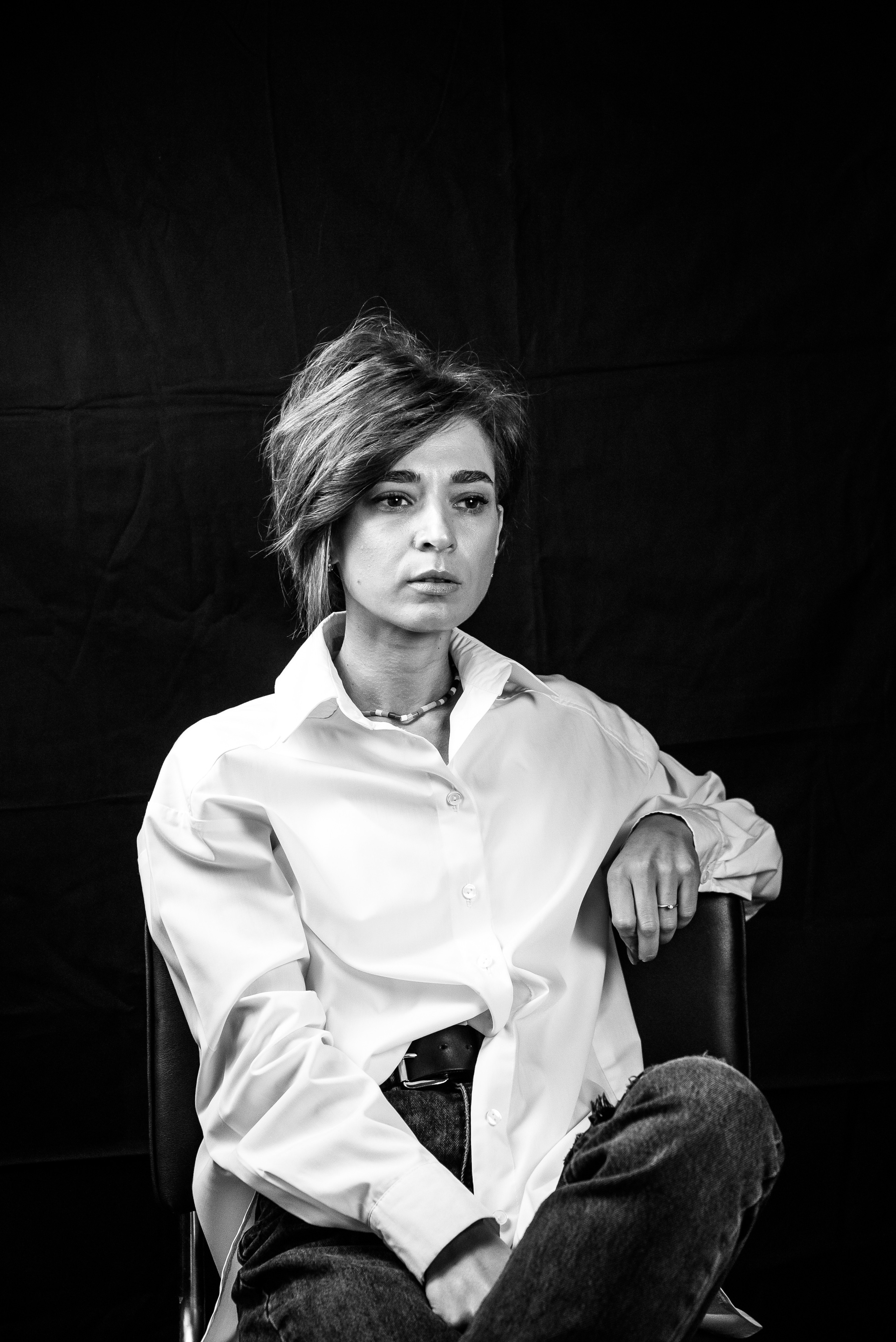 Фотосесія, як терапія. Чорно-білі портрети. Фотограф Анастасія Залужна | Манхайм