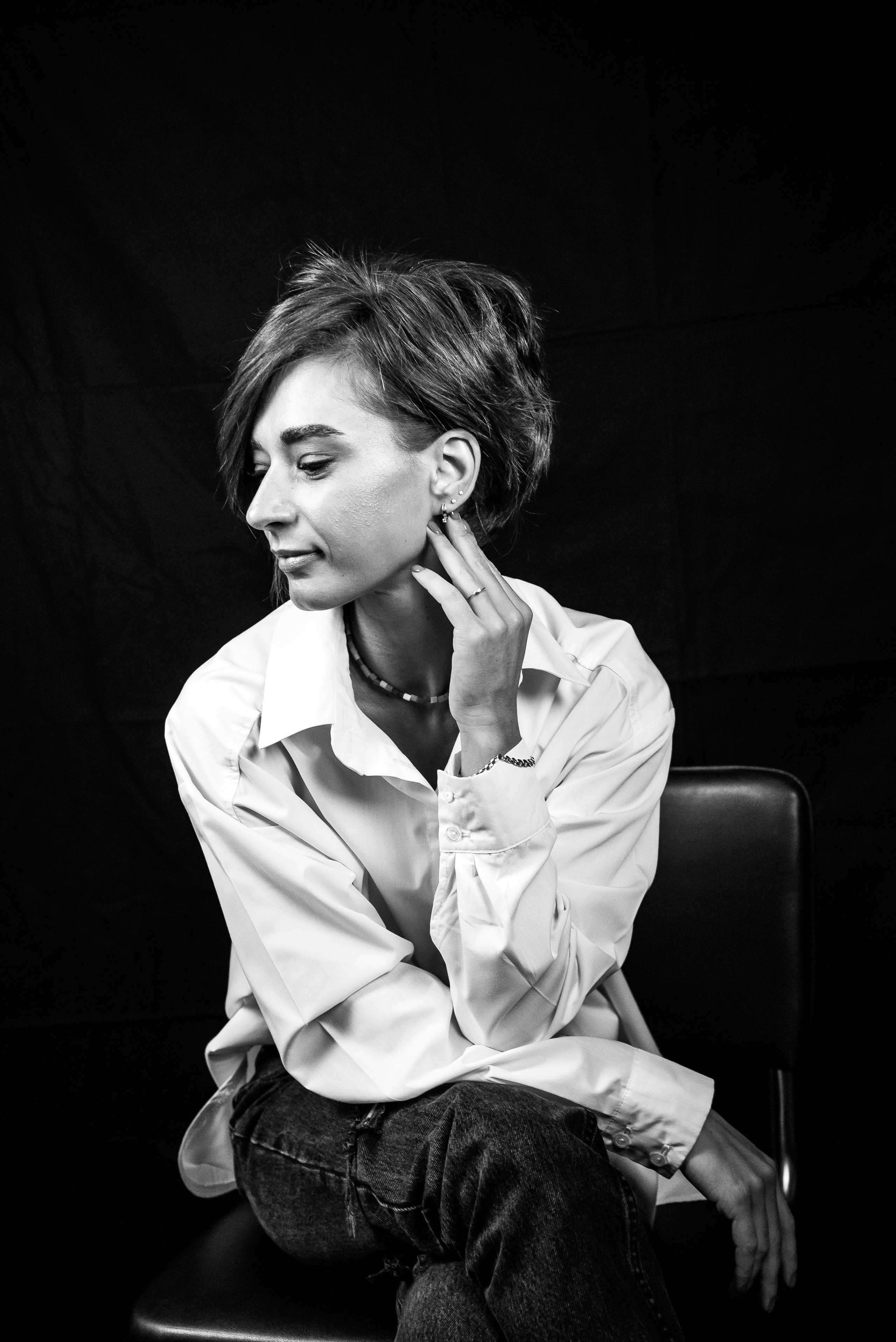 Фотосесія, як терапія. Чорно-білі портрети. Фотограф Анастасія Залужна | Манхайм