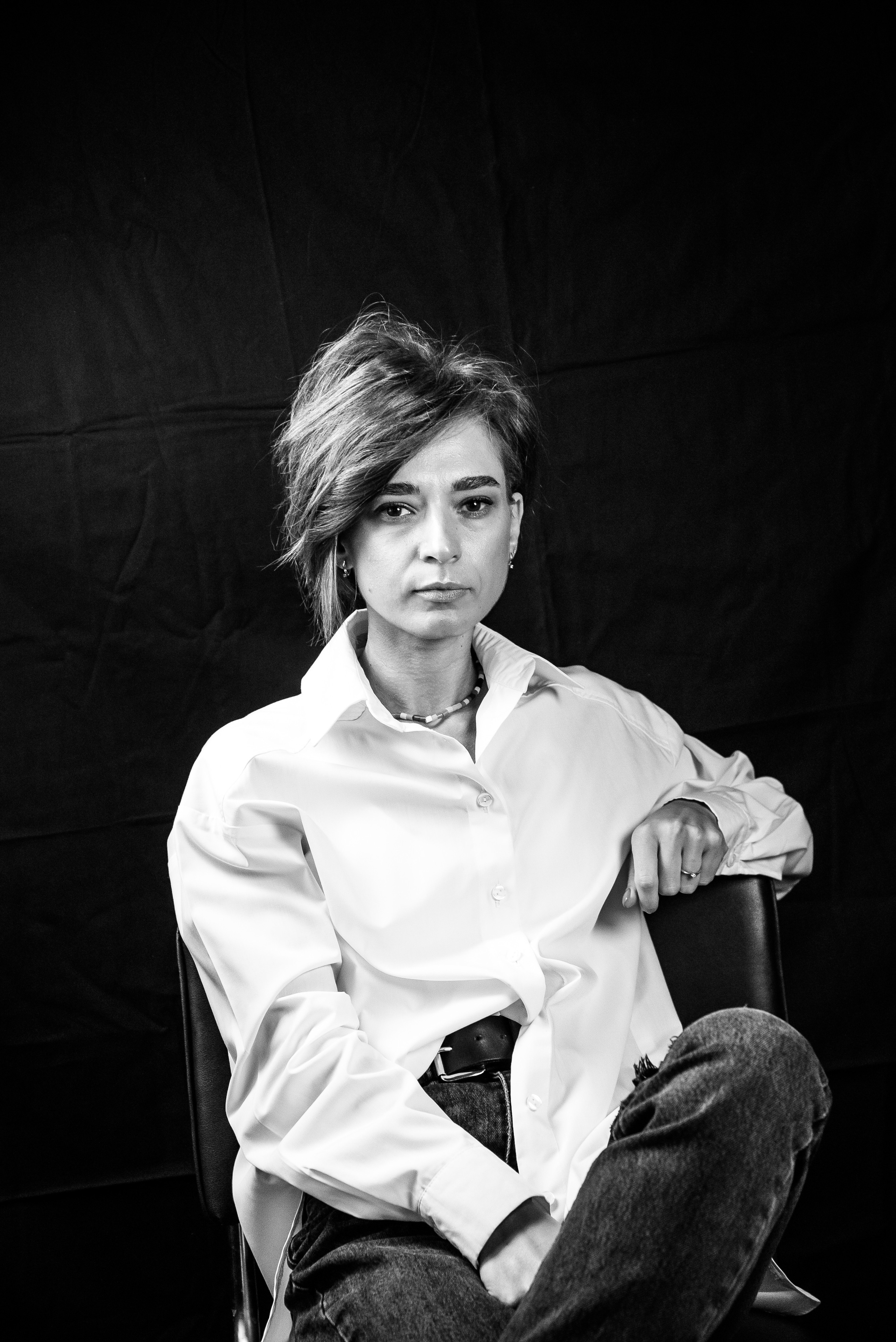 Фотосесія, як терапія. Чорно-білі портрети. Фотограф Анастасія Залужна | Манхайм