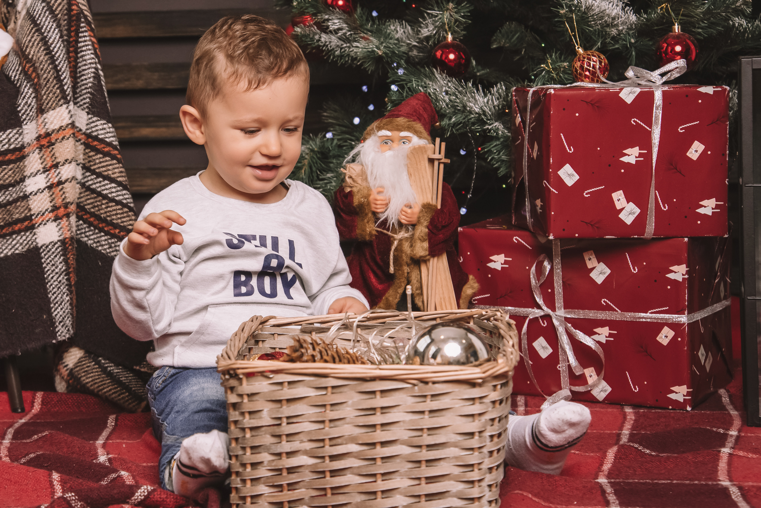 Сімейна новорічна фотосесія в студії. Anastasiia Zaluzhna Fotografin | Mannheim