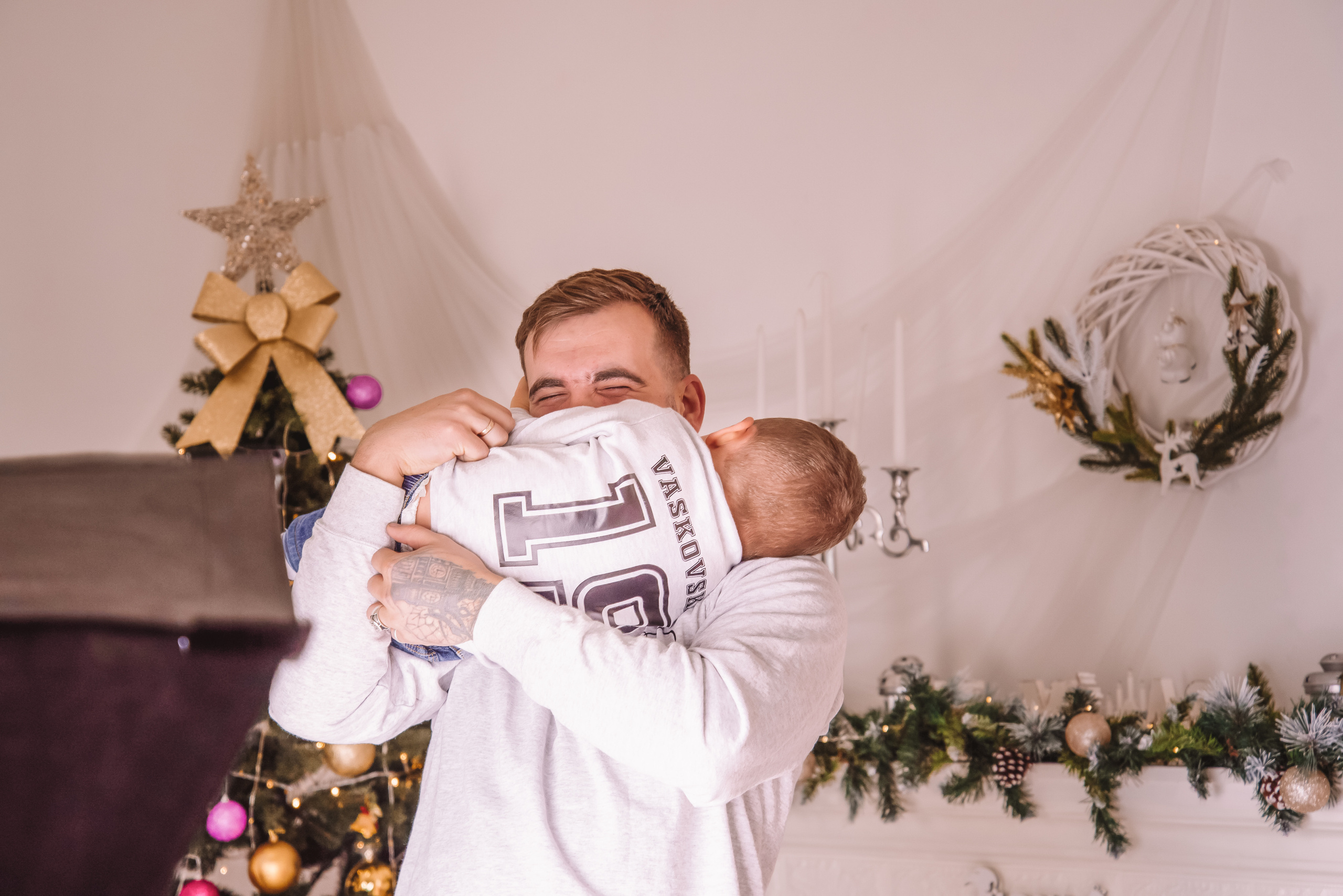 Сімейна новорічна фотосесія в студії. Anastasiia Zaluzhna Fotografin | Mannheim